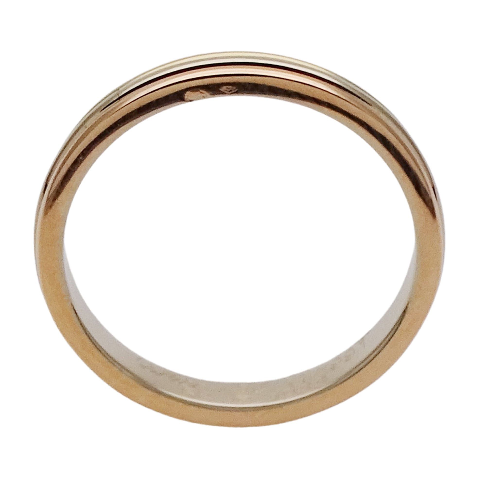 Cartier Cartier ring for women and men, brand name ring, 750YG, 750PG, 750WG, Vendome yellow gold, pink white size #58 (approx. 1/2), three-color jewelry. Size ONE SIZE - 3 Thumbnail