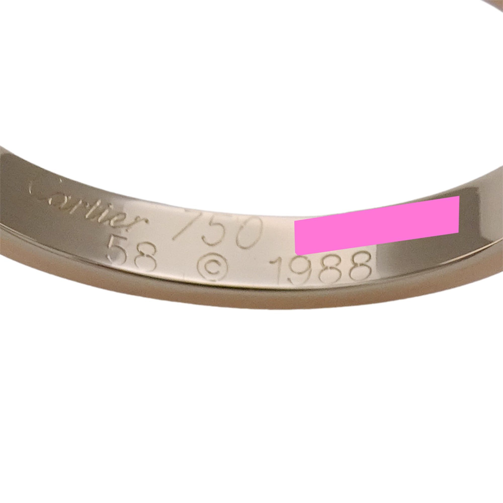 Cartier Cartier ring for women and men, brand name ring, 750YG, 750PG, 750WG, Vendome yellow gold, pink white size #58 (approx. 1/2), three-color jewelry. Size ONE SIZE - 5 Thumbnail