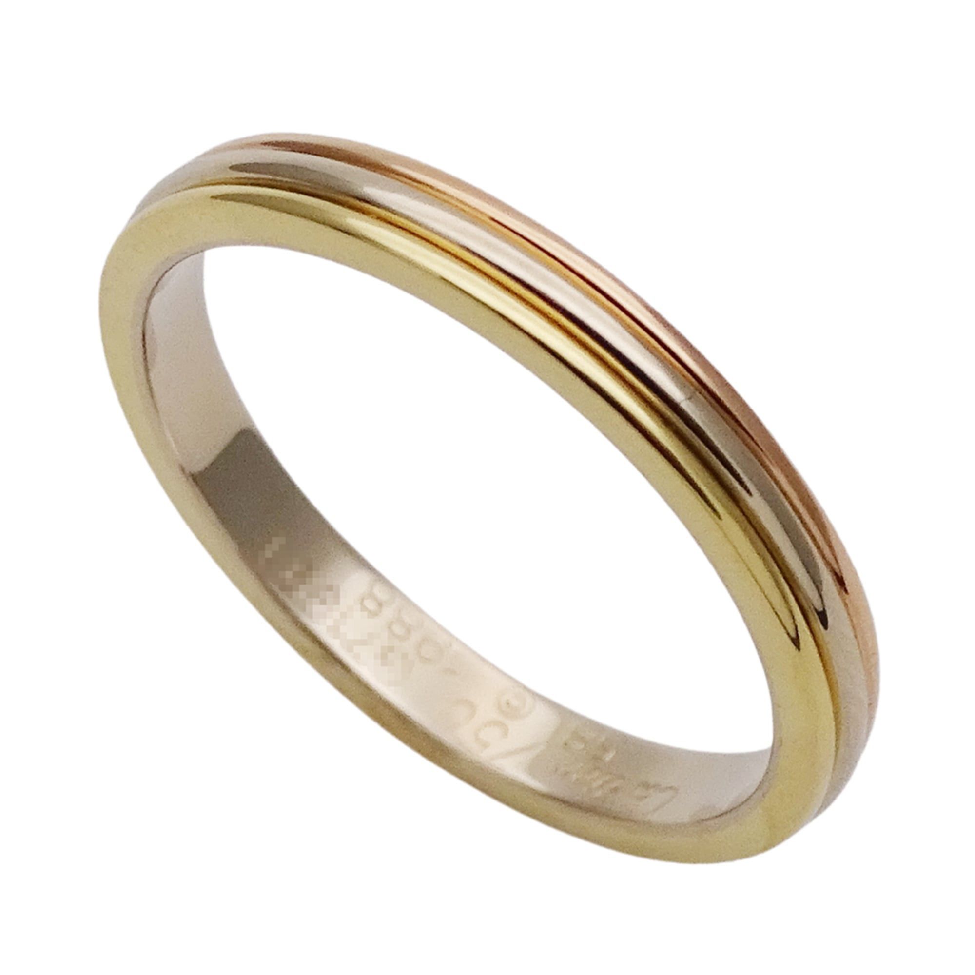 Cartier Cartier ring for women and men, brand name ring, 750YG, 750PG, 750WG, Vendome yellow gold, pink white size #58 (approx. 1/2), three-color jewelry. Size ONE SIZE - 4 Thumbnail