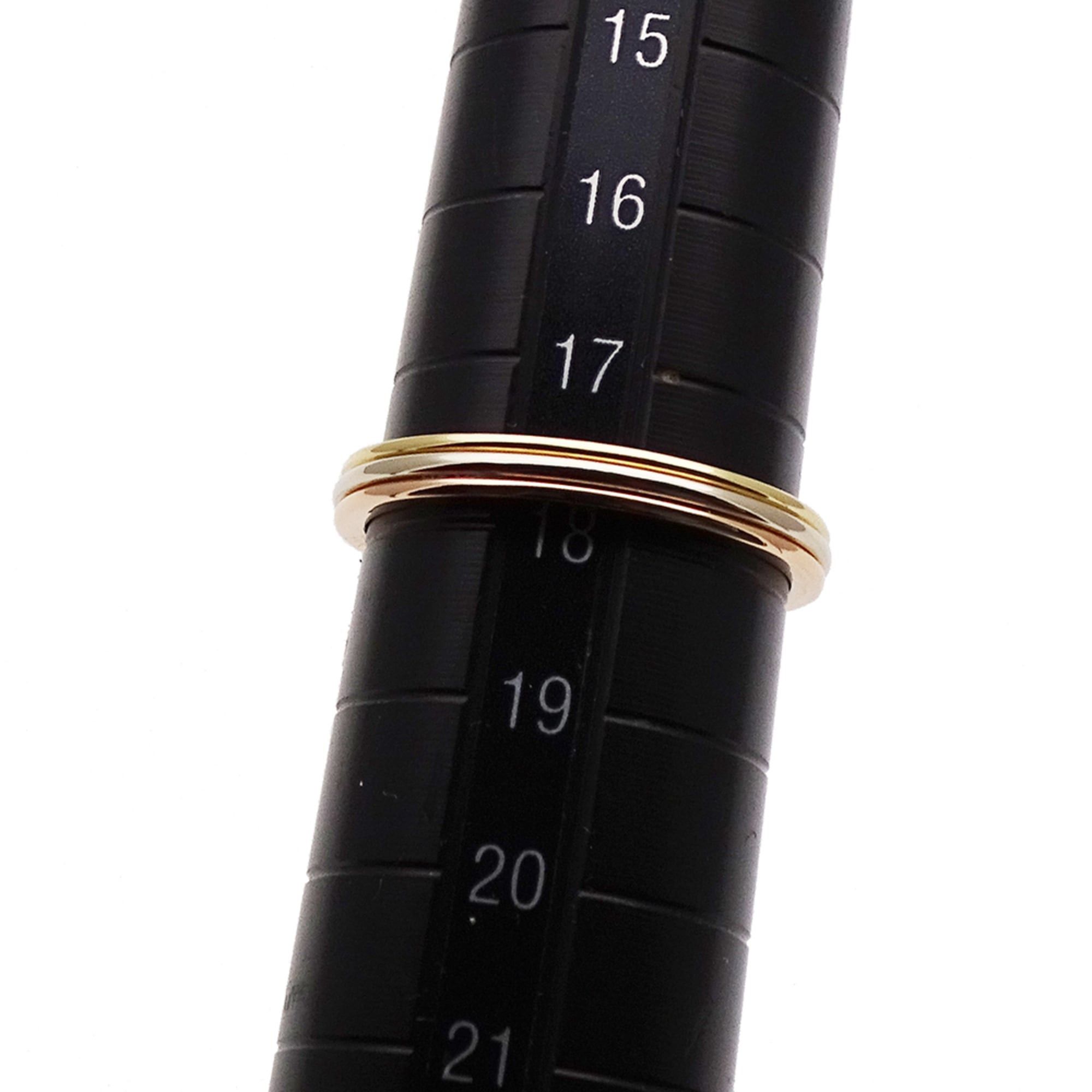 Cartier Cartier ring for women and men, brand name ring, 750YG, 750PG, 750WG, Vendome yellow gold, pink white size #58 (approx. 1/2), three-color jewelry. Size ONE SIZE - 8 Thumbnail