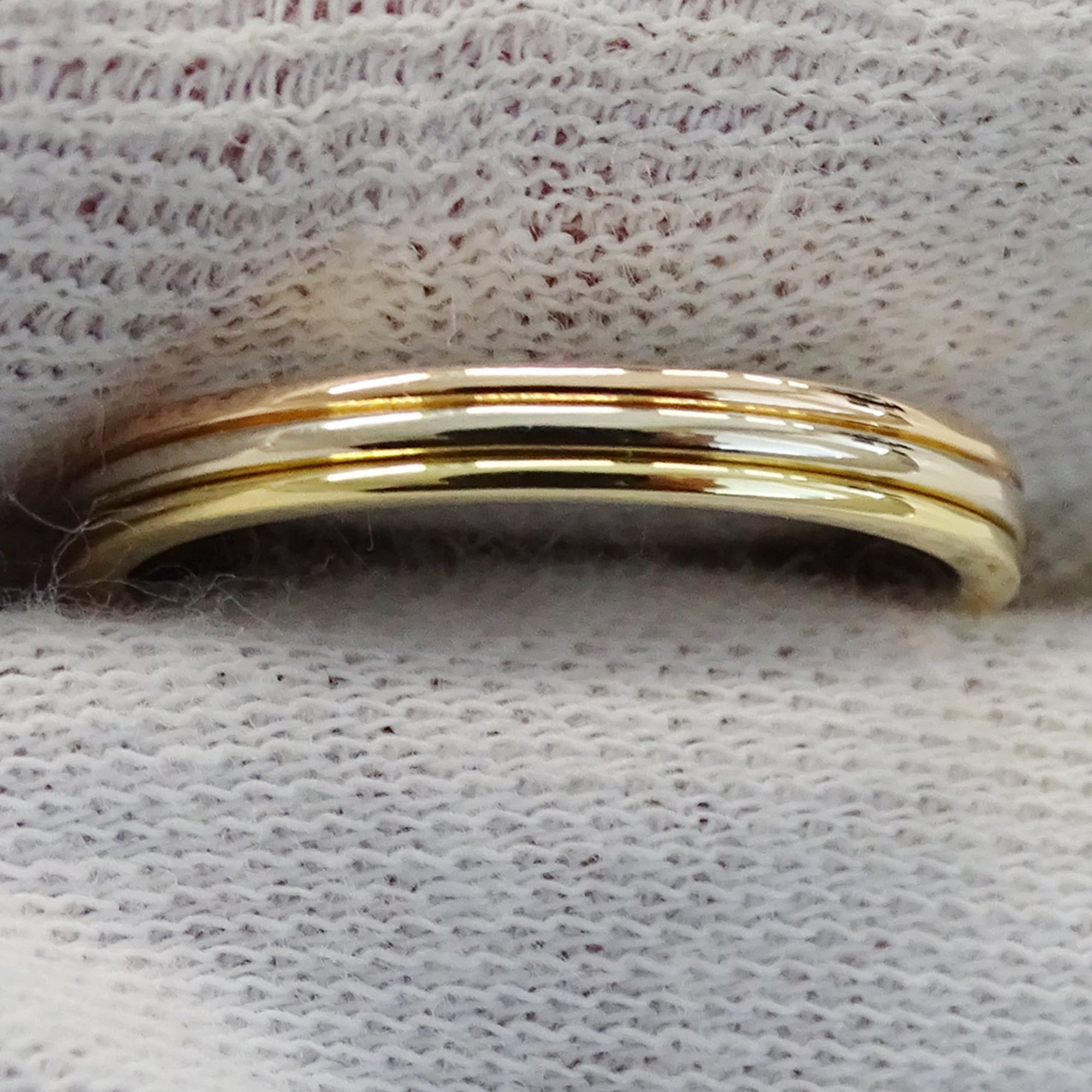 Cartier Cartier ring for women and men, brand name ring, 750YG, 750PG, 750WG, Vendome yellow gold, pink white size #58 (approx. 1/2), three-color jewelry. Size ONE SIZE - 6 Thumbnail