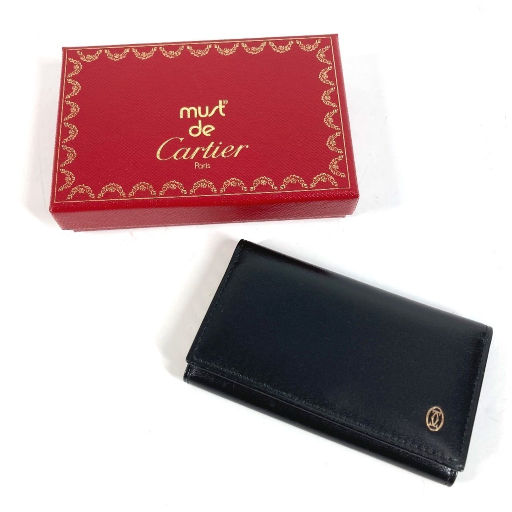 Cartier Cartier Pasha Logo 6-Key Case, Leather, Black, for Men and Women Size ONE SIZE - 10 Thumbnail
