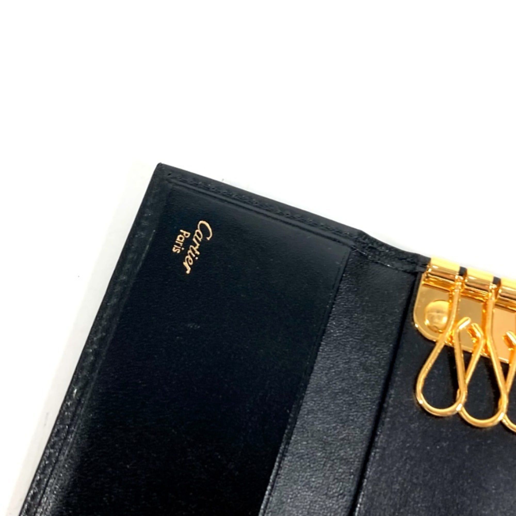 Cartier Cartier Pasha Logo 6-Key Case, Leather, Black, for Men and Women Size ONE SIZE - 8 Thumbnail
