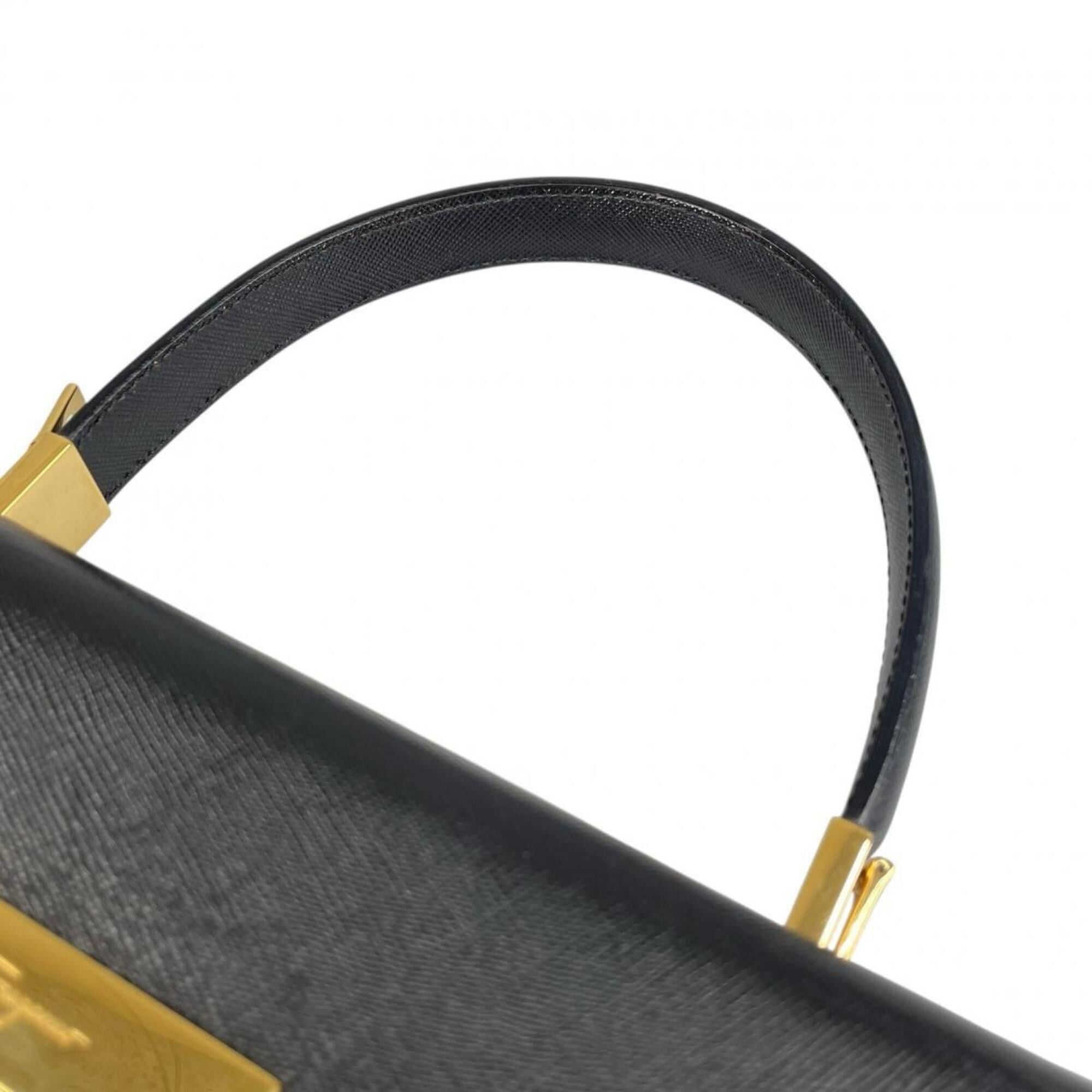 Salvatore Ferragamo Salvatore Ferragamo handbag/shoulder bag, Gancini design, leather, black. Size ONE SIZE - 5 Thumbnail