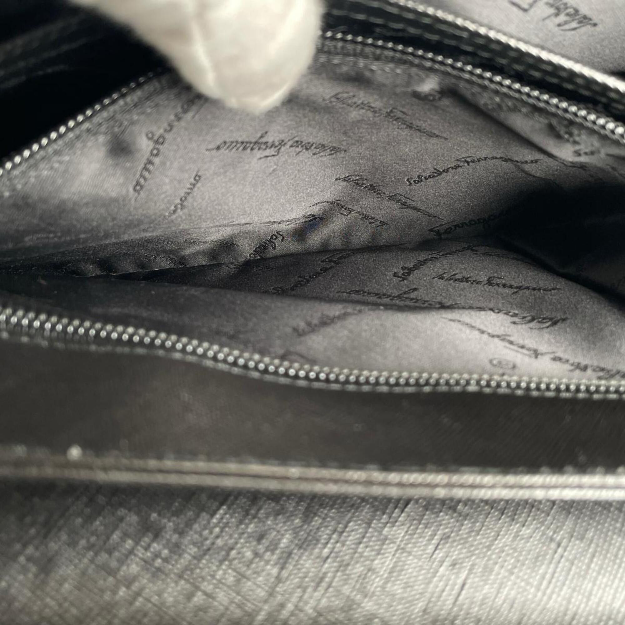 Salvatore Ferragamo Salvatore Ferragamo handbag/shoulder bag, Gancini design, leather, black. Size ONE SIZE - 9 Thumbnail