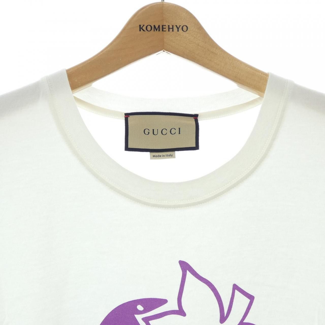 Gucci Gucci Gucci Strawberry Gucci Cotton T Shirt Textile T-Shirts 548334XJDWG DUTY FREE for USA Size ONE SIZE - 5 Thumbnail