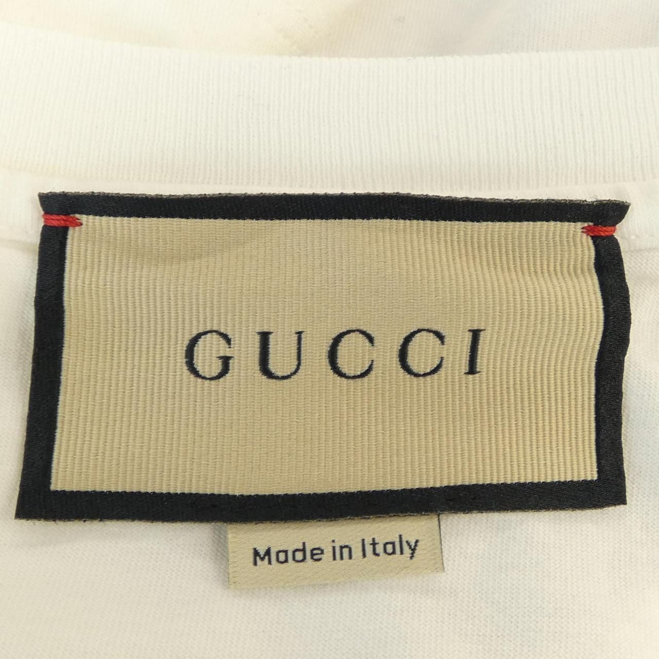 Gucci Gucci Gucci Strawberry Gucci Cotton T Shirt Textile T-Shirts 548334XJDWG DUTY FREE for USA Size ONE SIZE - 4 Thumbnail