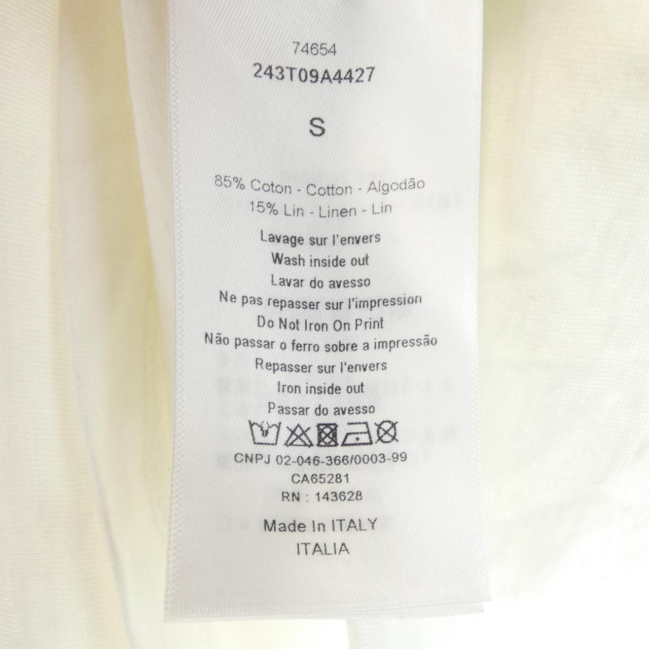 Dior Dior Christian Dior T Shirt Textile T-Shirts 243T09A4427 DUTY FREE for USA Size ONE SIZE - 3 Thumbnail