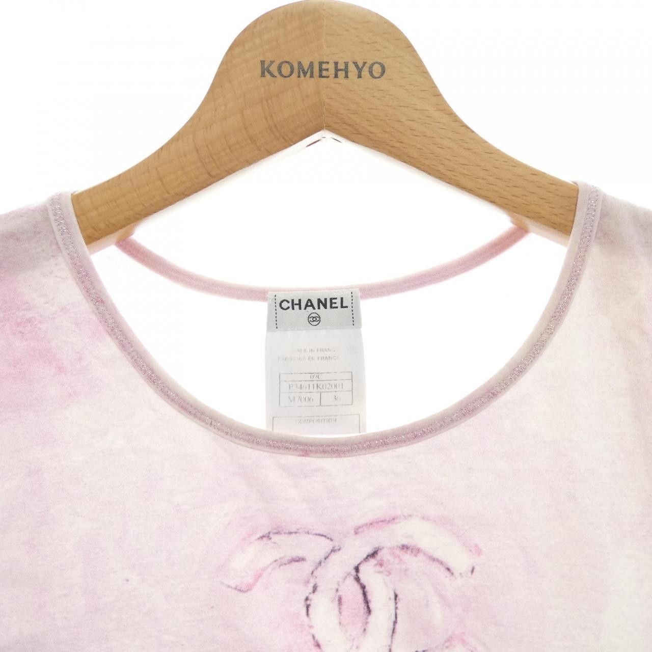 Chanel Chanel Chanel T shirt Textile T-Shirts P34611K02001 DUTY FREE for USA Size ONE SIZE - 5 Thumbnail