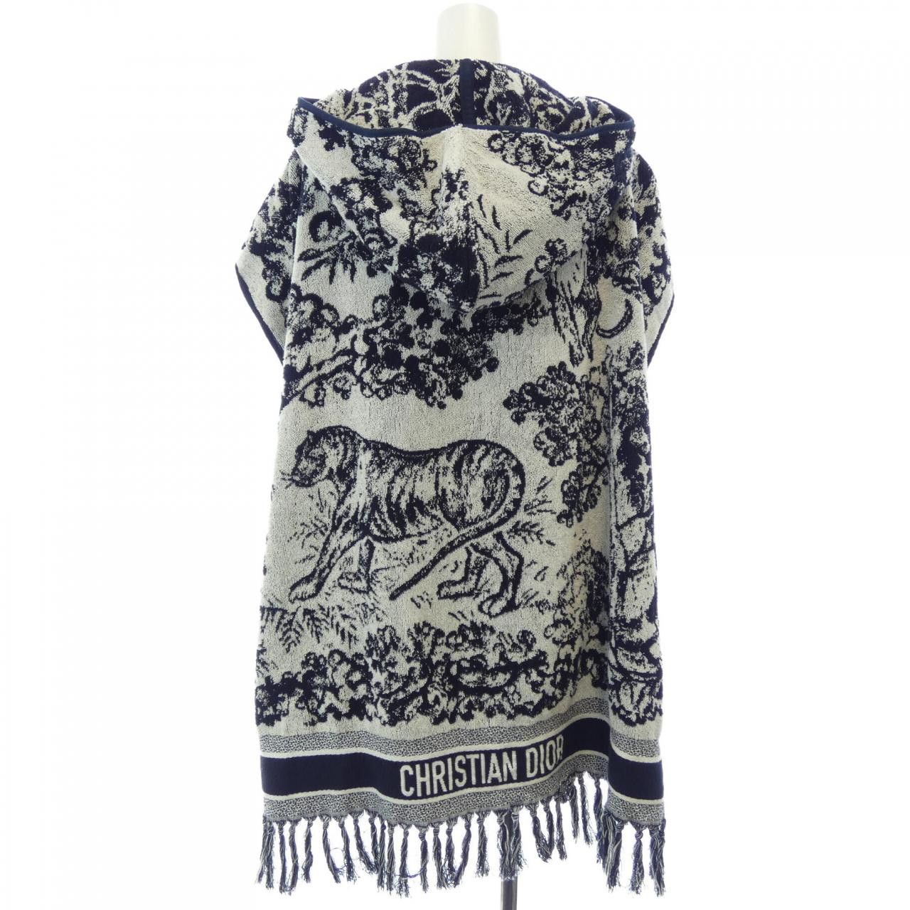 Dior Dior Christian Dior Toile de Jouy Sauvage Dioriviera Poncho Textile Outerwear 14JOU370I900 DUTY FREE for USA Size ONE SIZE - 2 Thumbnail