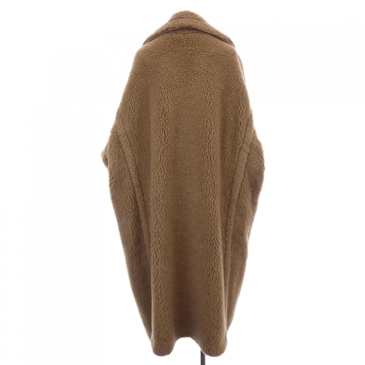 Max Mara Max Mara Max Mara Teddy Camel Silk Coat Textile Outerwear 101614 DUTY FREE for USA Size ONE SIZE - 2 Thumbnail