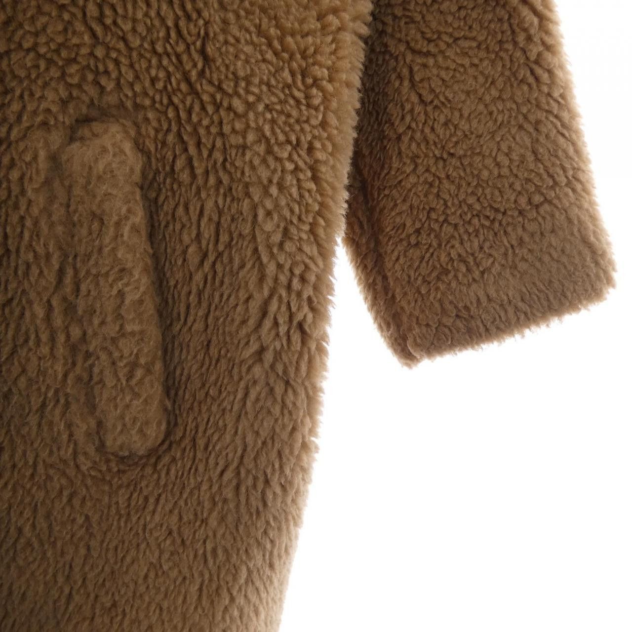 Max Mara Max Mara Max Mara Teddy Camel Silk Coat Textile Outerwear 101614 DUTY FREE for USA Size ONE SIZE - 6 Thumbnail
