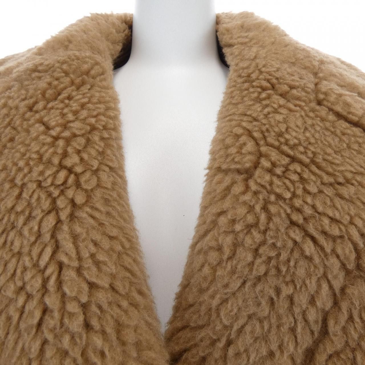 Max Mara Max Mara Max Mara Teddy Camel Silk Coat Textile Outerwear 101614 DUTY FREE for USA Size ONE SIZE - 5 Thumbnail