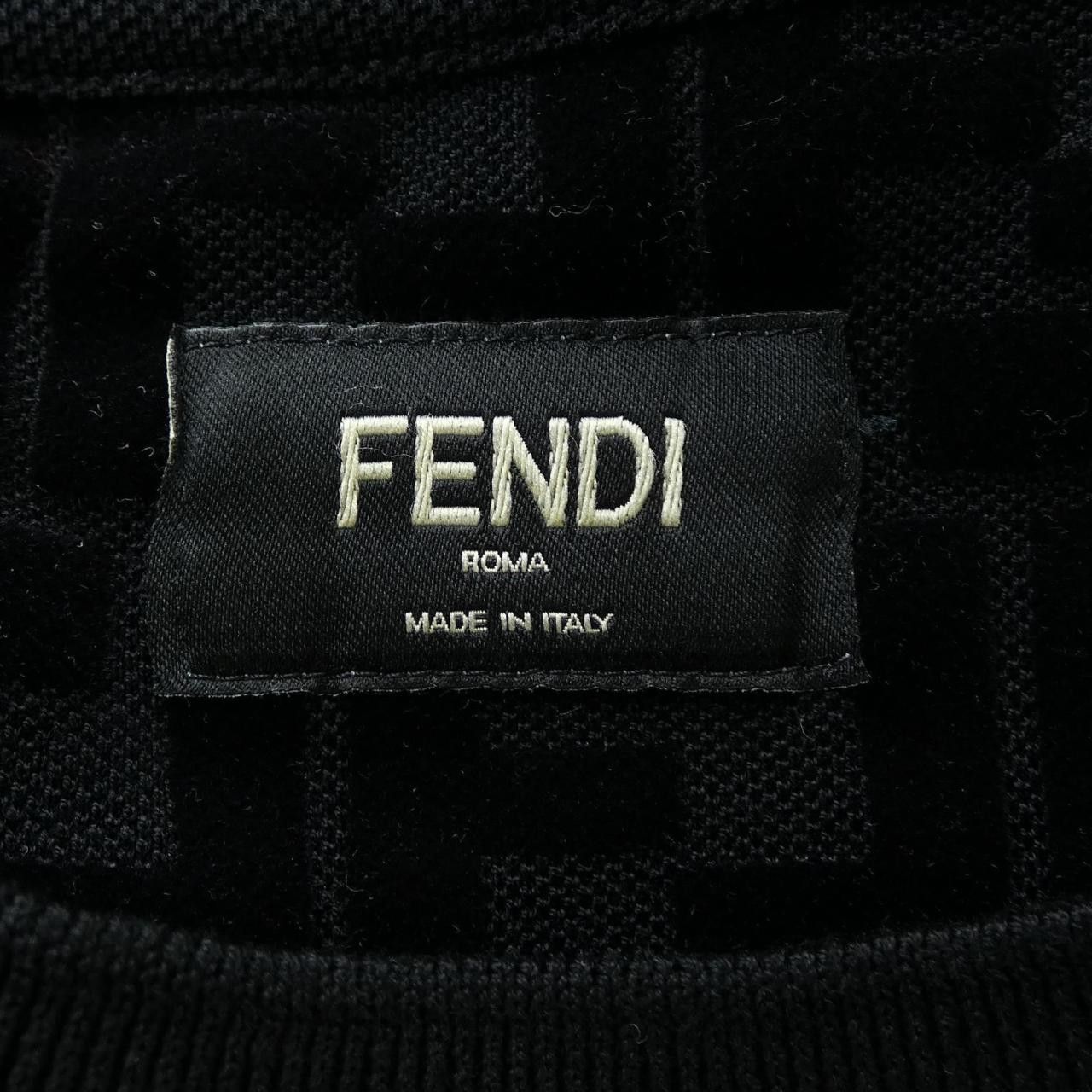Fendi Fendi Fendi FF Motif Cotton T Shirt Textile T-Shirts FY0936A7D5 DUTY FREE for USA Size ONE SIZE - 5 Thumbnail