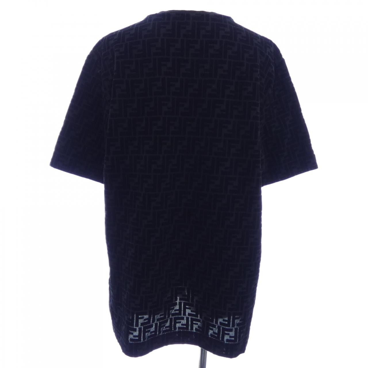 Fendi Fendi Fendi FF Motif Cotton T Shirt Textile T-Shirts FY0936A7D5 DUTY FREE for USA Size ONE SIZE - 2 Thumbnail