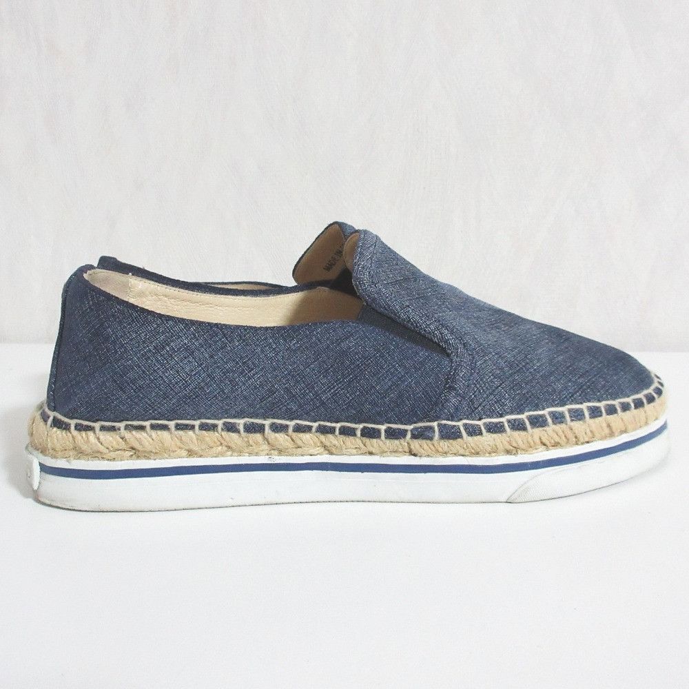 Jimmy Choo Jimmy Choo Jimmy Choo DAWN denim leather espadrille slip on sneakers Leather Shoes DUTY FREE for USA Size ONE SIZE - 2 Thumbnail
