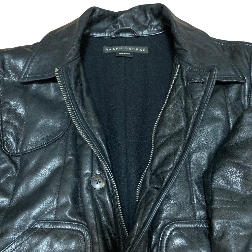 Ralph Lauren Ralph Lauren Ralph Lauren Black Label Lambskin Jacket Leather Outerwear DUTY FREE for USA Size ONE SIZE - 4 Thumbnail