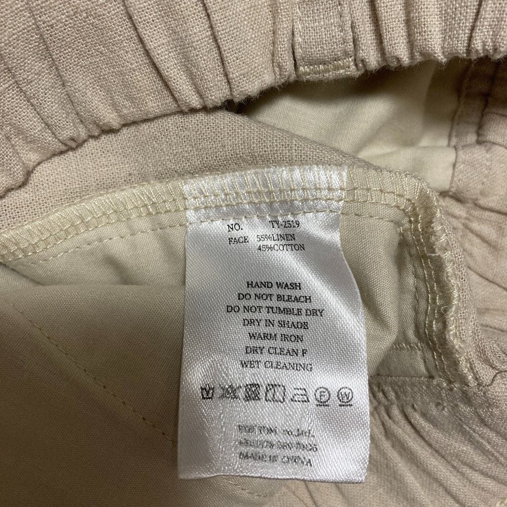 Other Other Kyuujitsu to Uta Linen Easy Pants Textile Pants DUTY FREE for USA Size ONE SIZE - 6 Thumbnail