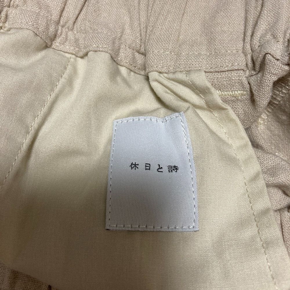 Other Other Kyuujitsu to Uta Linen Easy Pants Textile Pants DUTY FREE for USA Size ONE SIZE - 5 Thumbnail