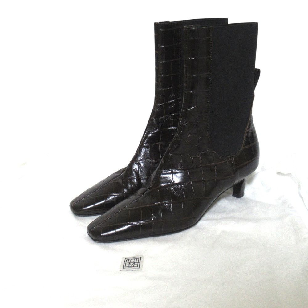 Other Other Toteme Mid Heel Leather Boots Leather Shoes DUTY FREE for USA Size ONE SIZE - 9 Thumbnail