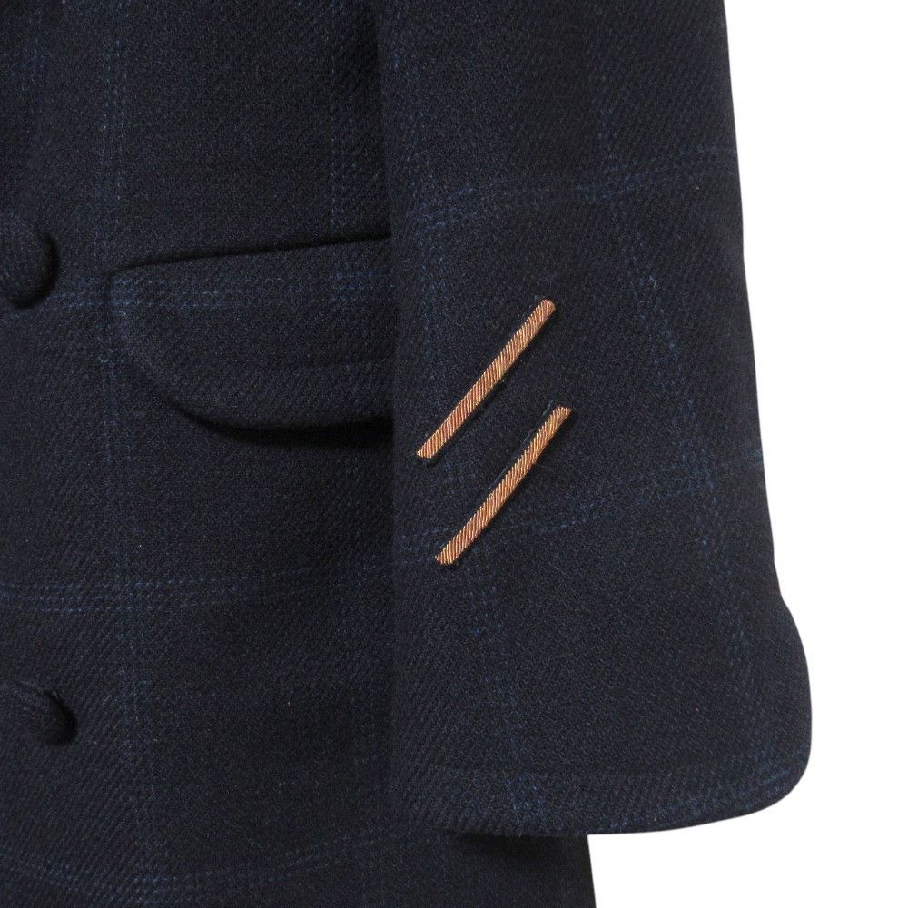 Other 45 45R Double Breasted Check Coat Textile Outerwear DUTY FREE for USA Size ONE SIZE - 5 Thumbnail