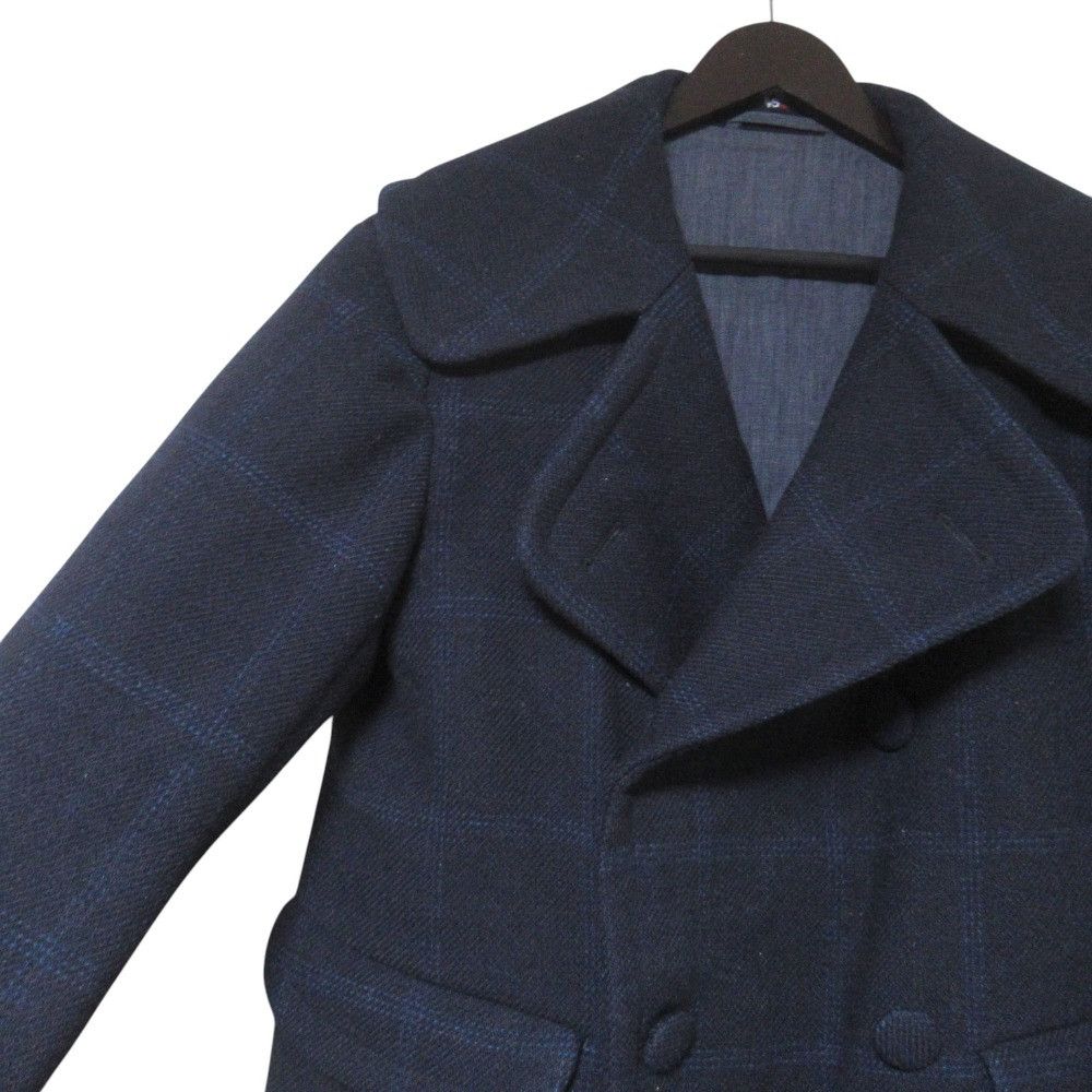 Other 45 45R Double Breasted Check Coat Textile Outerwear DUTY FREE for USA Size ONE SIZE - 3 Thumbnail