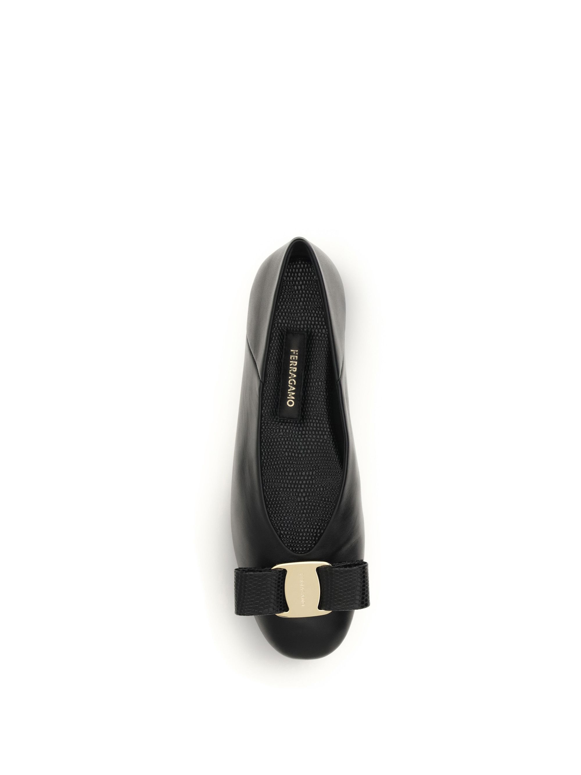 Salvatore Ferragamo Vara Bow Ballerinas Size US 7 / IT 37 - 4 Thumbnail