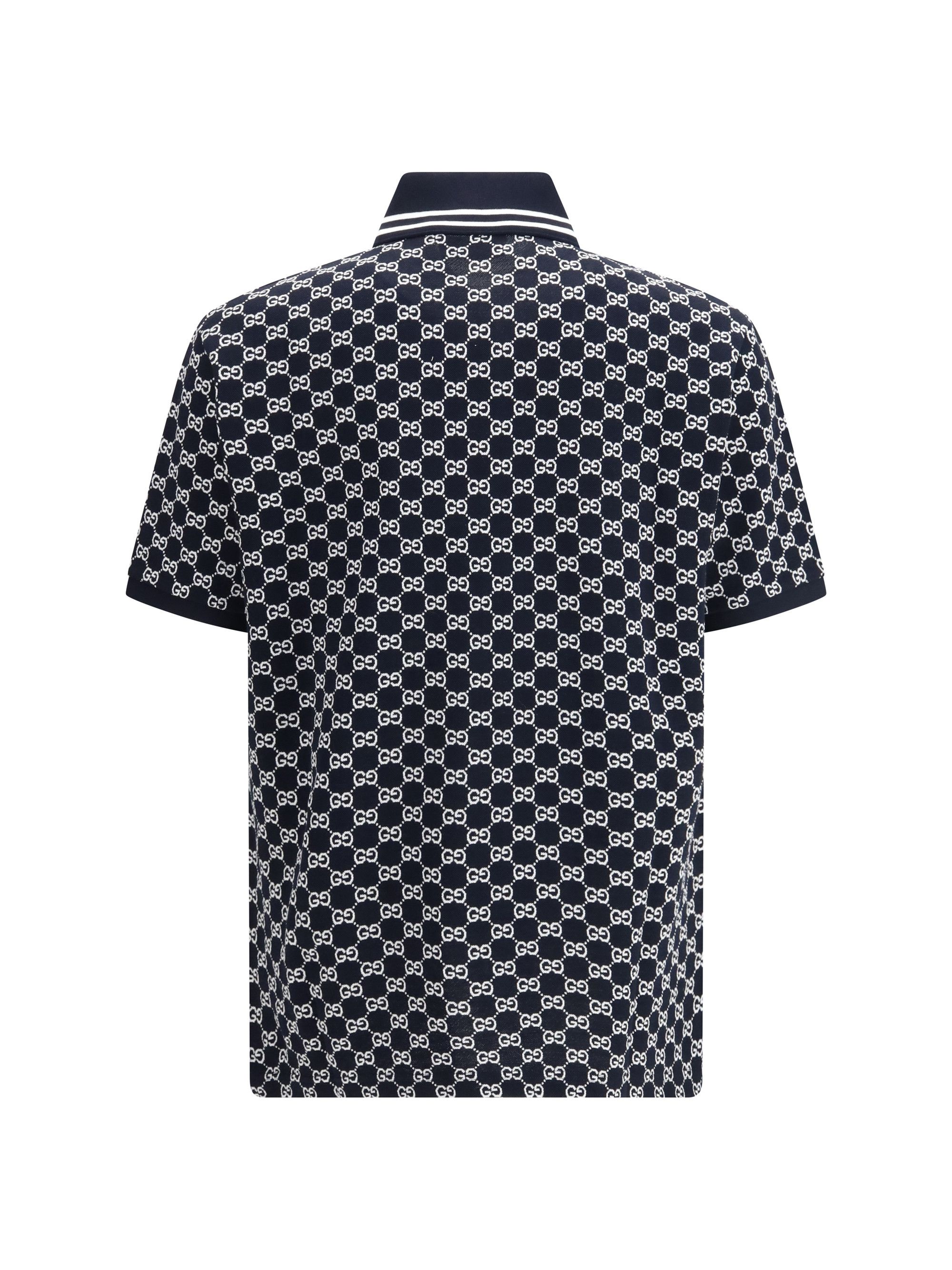 Gucci GG jacquard cotton piqué Polo Size US XS / EU 42 / 0 - 2 Thumbnail