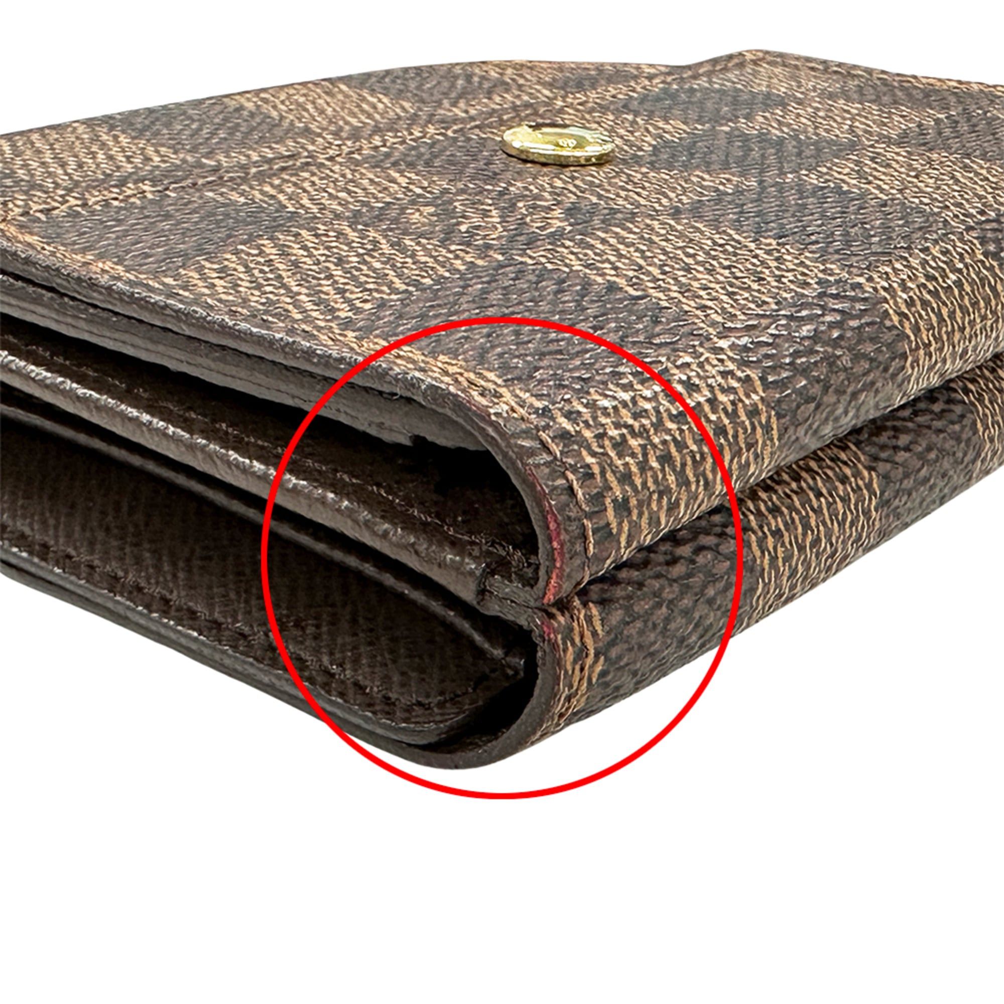 Louis Vuitton Louis Vuitton Damier Wallet for Women and Men, Brand Bi-fold Wallet, Portefeuille Elise N61654 Brown Size ONE SIZE - 12 Thumbnail