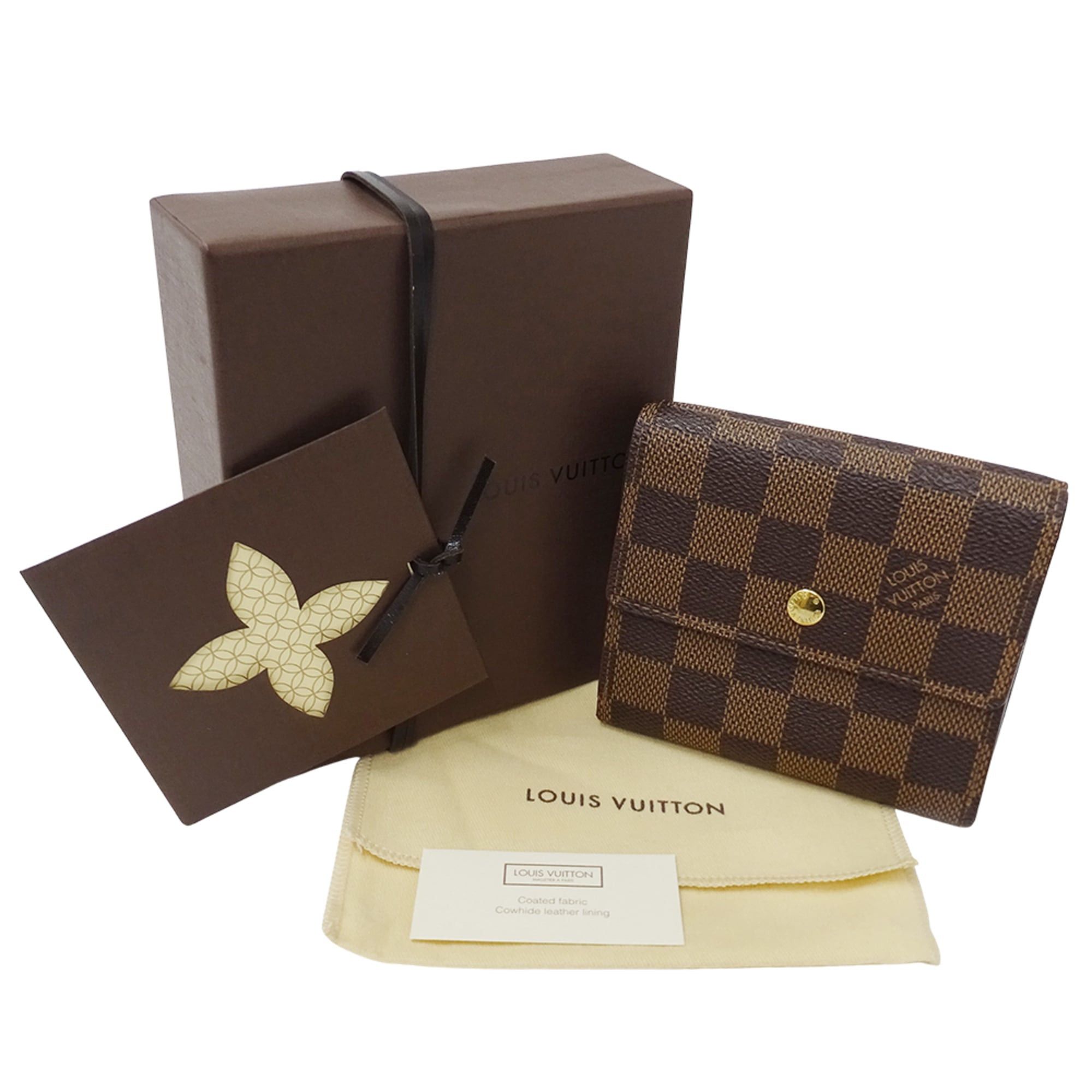 Louis Vuitton Louis Vuitton Damier Wallet for Women and Men, Brand Bi-fold Wallet, Portefeuille Elise N61654 Brown Size ONE SIZE - 6 Thumbnail