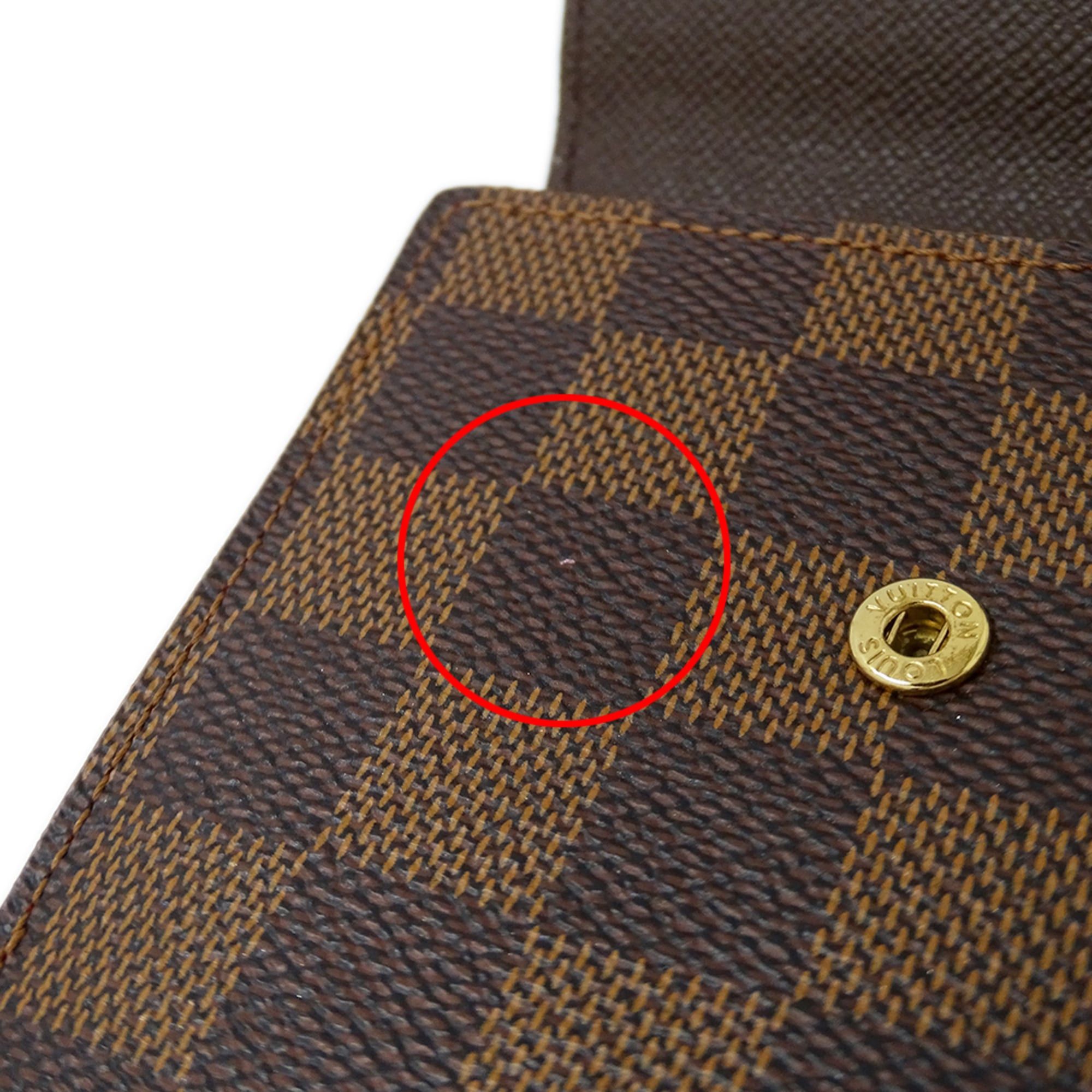 Louis Vuitton Louis Vuitton Damier Wallet for Women and Men, Brand Bi-fold Wallet, Portefeuille Elise N61654 Brown Size ONE SIZE - 10 Thumbnail