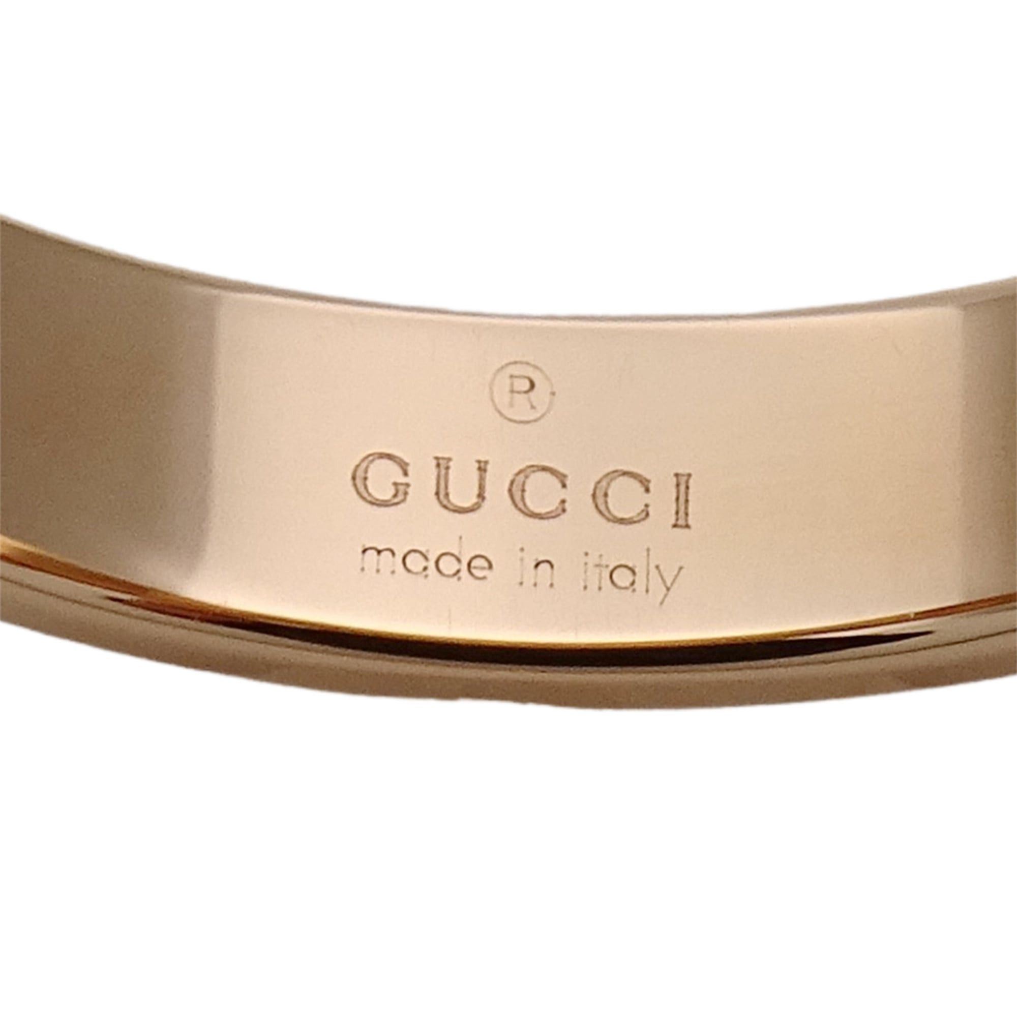 Gucci Gucci ring for women and men, brand name ring, 750PG Icon Slim Pink Gold, size #13 (approx. 1 inch), jewelry. Size ONE SIZE - 6 Thumbnail