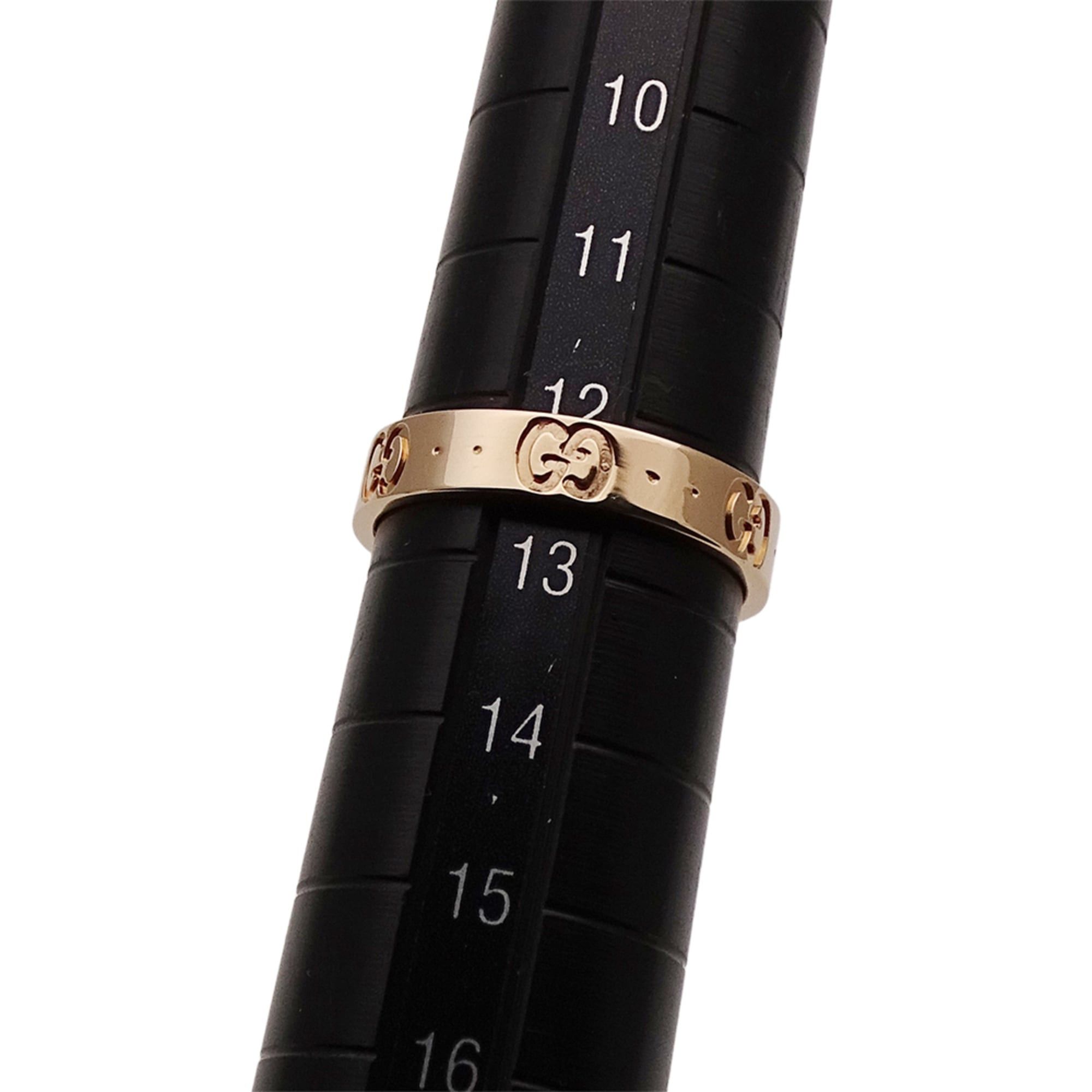 Gucci Gucci ring for women and men, brand name ring, 750PG Icon Slim Pink Gold, size #13 (approx. 1 inch), jewelry. Size ONE SIZE - 9 Thumbnail