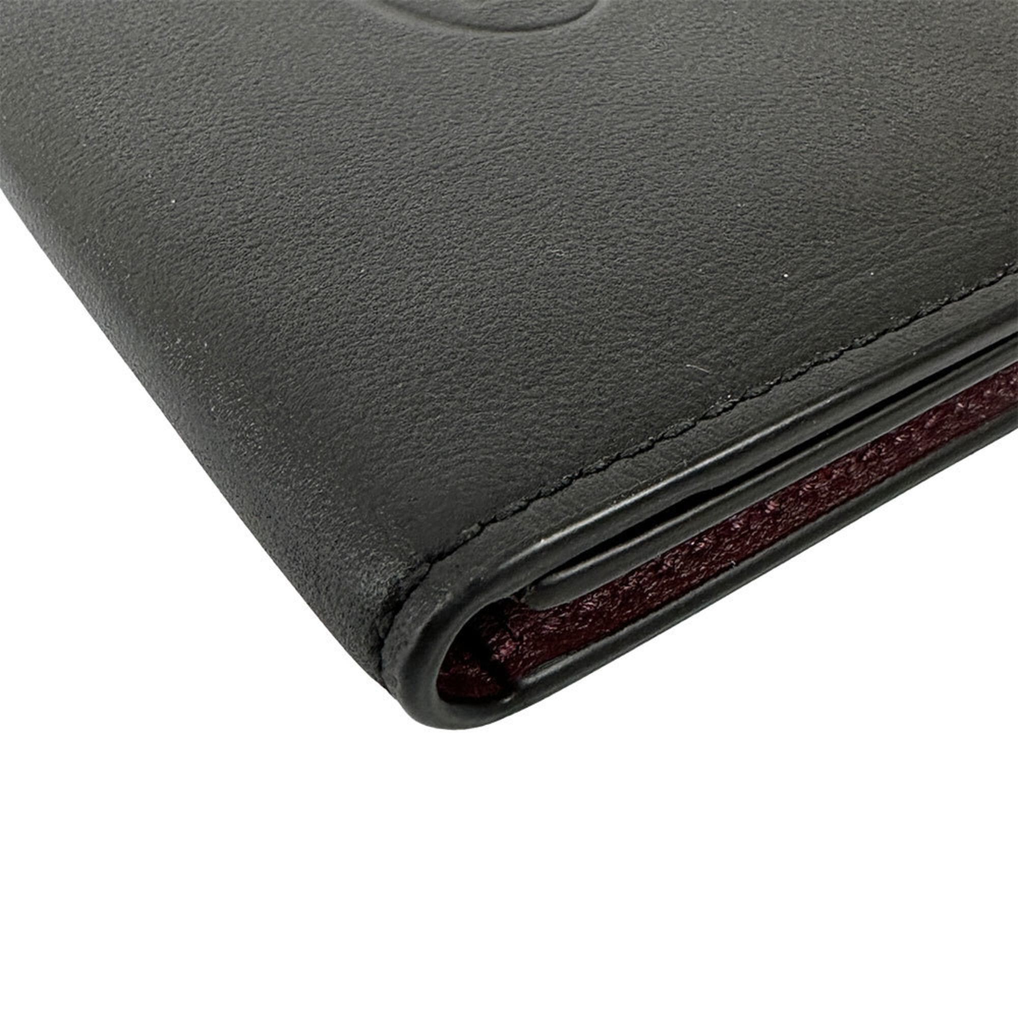 Cartier Cartier business card holder/card case for women and men, brand name, Must series, leather, black, compact, business. Size ONE SIZE - 4 Thumbnail