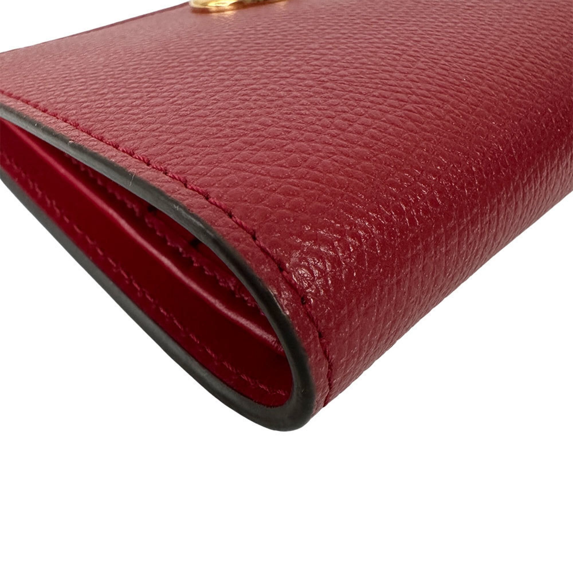 Fendi Fendi Women's Wallet, Brand: Effiz, Bi-fold Leather, Red, Compact Mini Wallet Size ONE SIZE - 4 Thumbnail