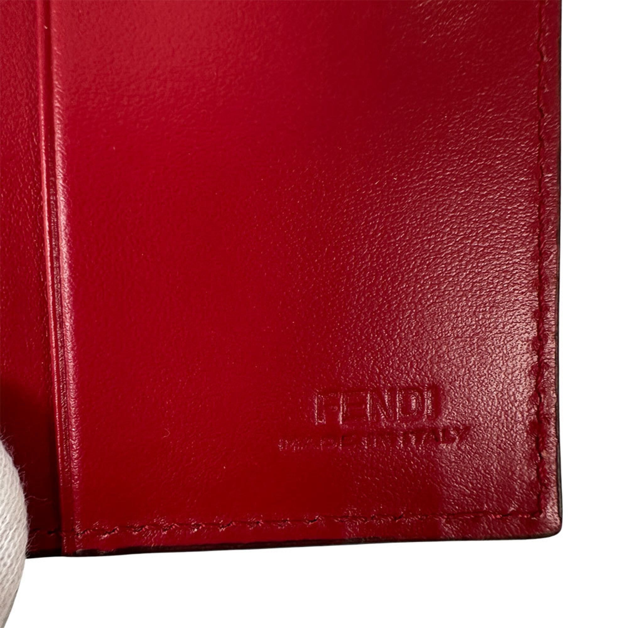 Fendi Fendi Women's Wallet, Brand: Effiz, Bi-fold Leather, Red, Compact Mini Wallet Size ONE SIZE - 9 Thumbnail