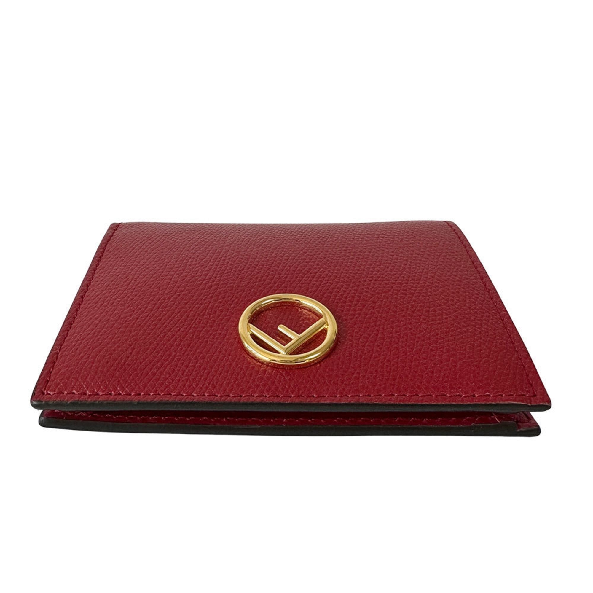 Fendi Fendi Women's Wallet, Brand: Effiz, Bi-fold Leather, Red, Compact Mini Wallet Size ONE SIZE - 3 Thumbnail