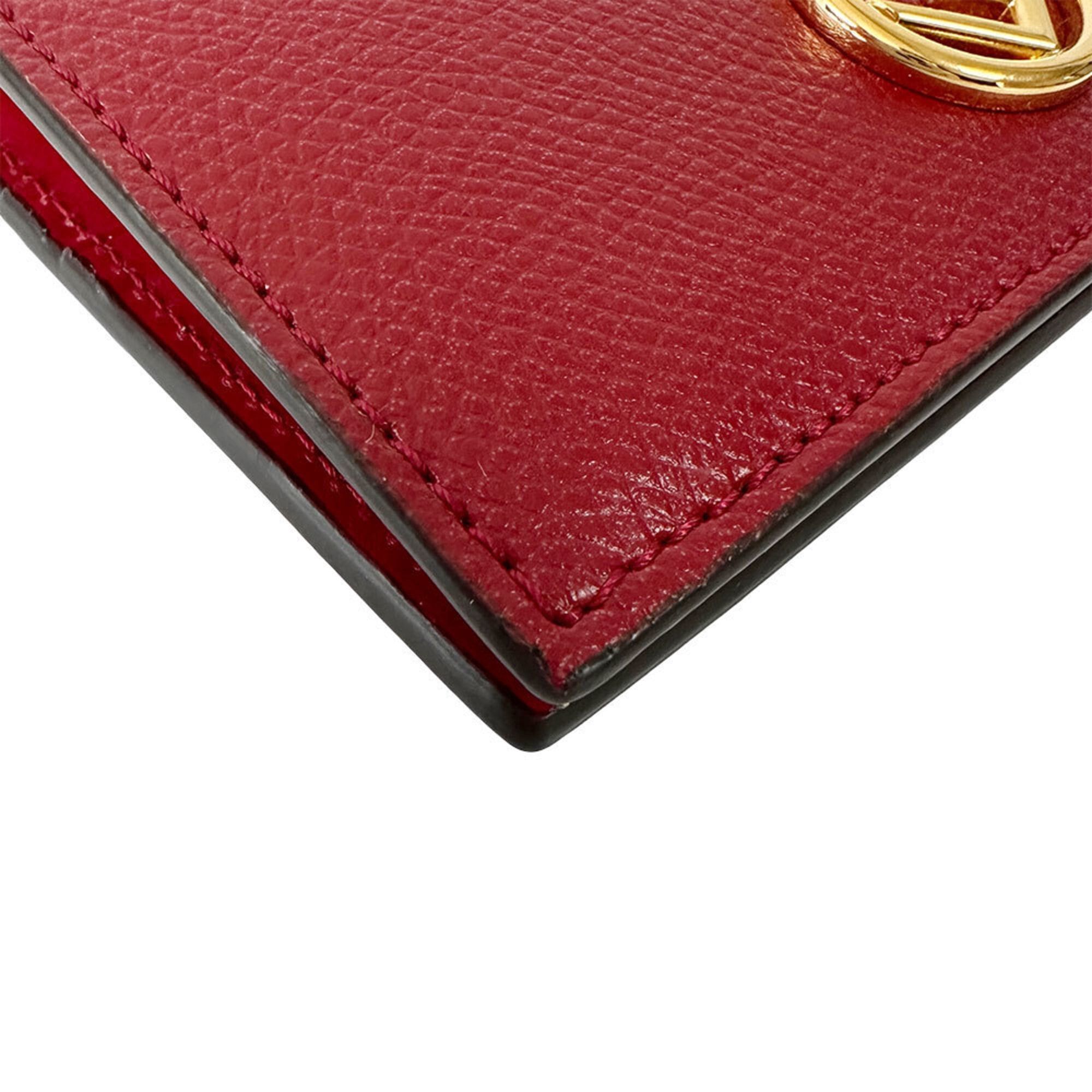 Fendi Fendi Women's Wallet, Brand: Effiz, Bi-fold Leather, Red, Compact Mini Wallet Size ONE SIZE - 5 Thumbnail