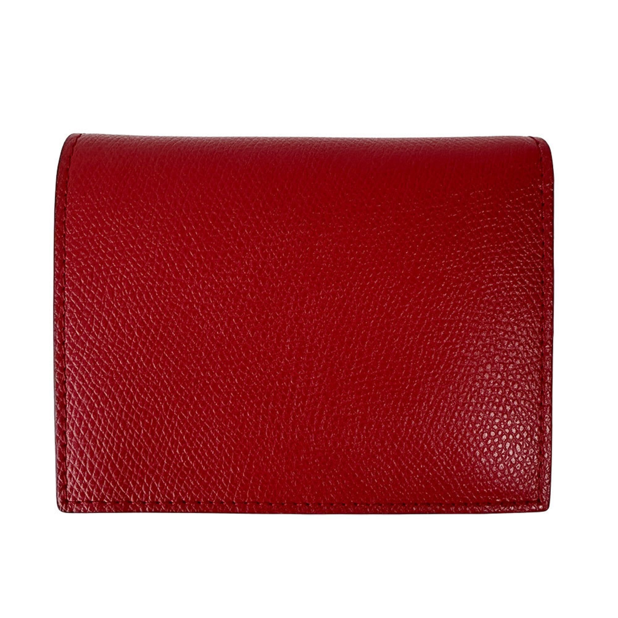 Fendi Fendi Women's Wallet, Brand: Effiz, Bi-fold Leather, Red, Compact Mini Wallet Size ONE SIZE - 2 Thumbnail