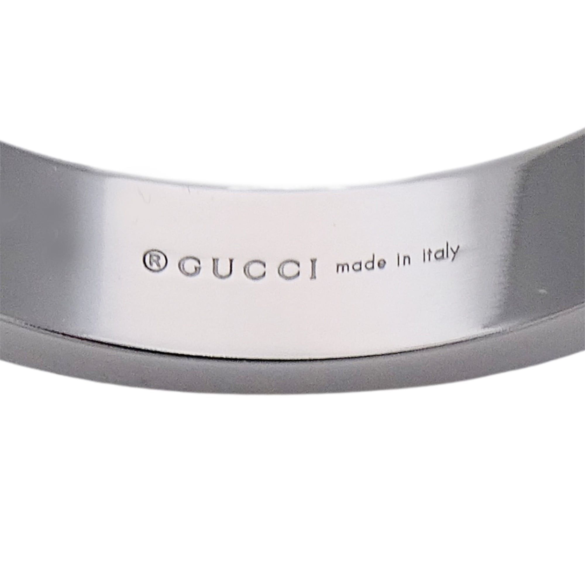 Gucci Gucci ring for women, brand name ring, 750WG Icon Heart, white gold, size #15 (approx. 1 inch), jewelry. Size ONE SIZE - 6 Thumbnail