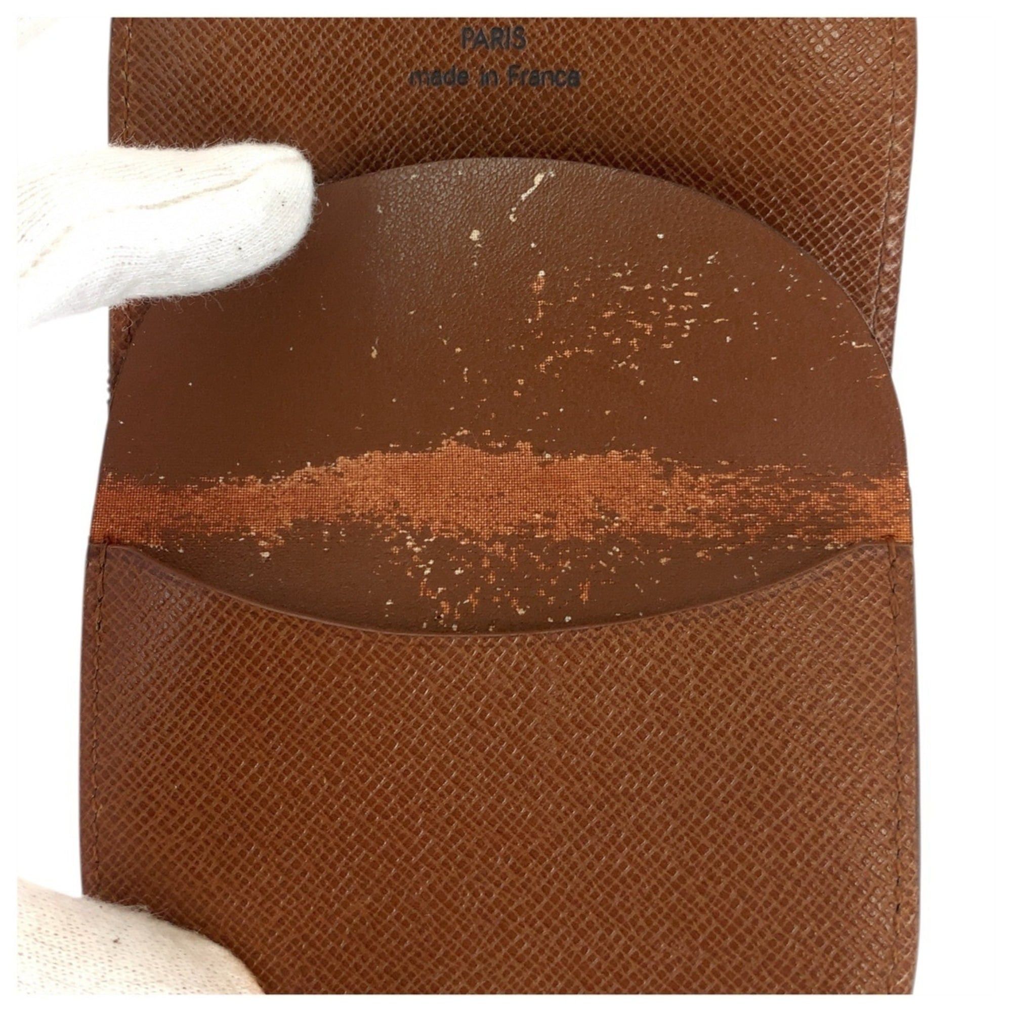 Louis Vuitton Louis Vuitton Monogram Portemonnaie Guze Brown Gold Hardware M61970 Wallet/Coin Case Coin Purse Unisex Women's Size ONE SIZE - 6 Thumbnail