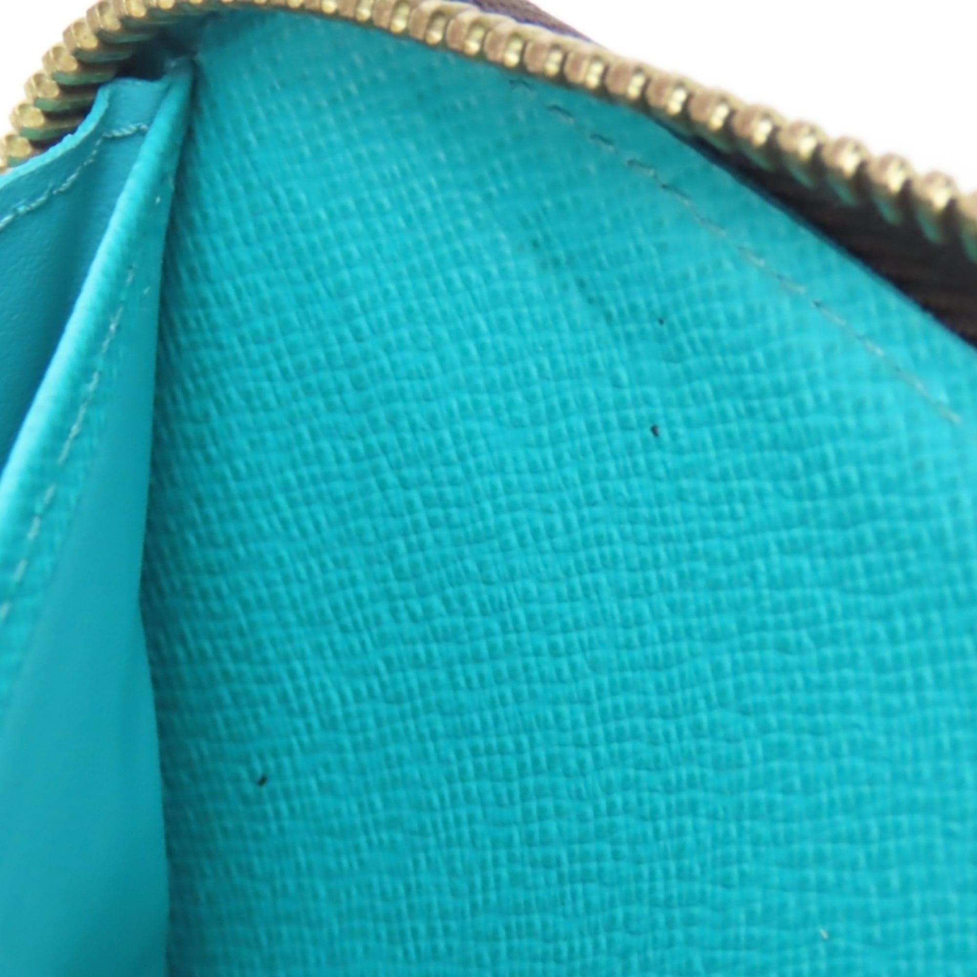 Louis Vuitton Louis Vuitton Zippy Wallet M60928 Monogram Turquoise Brown V-line Long for Women LOUIS VUITTON Size ONE SIZE - 15 Thumbnail