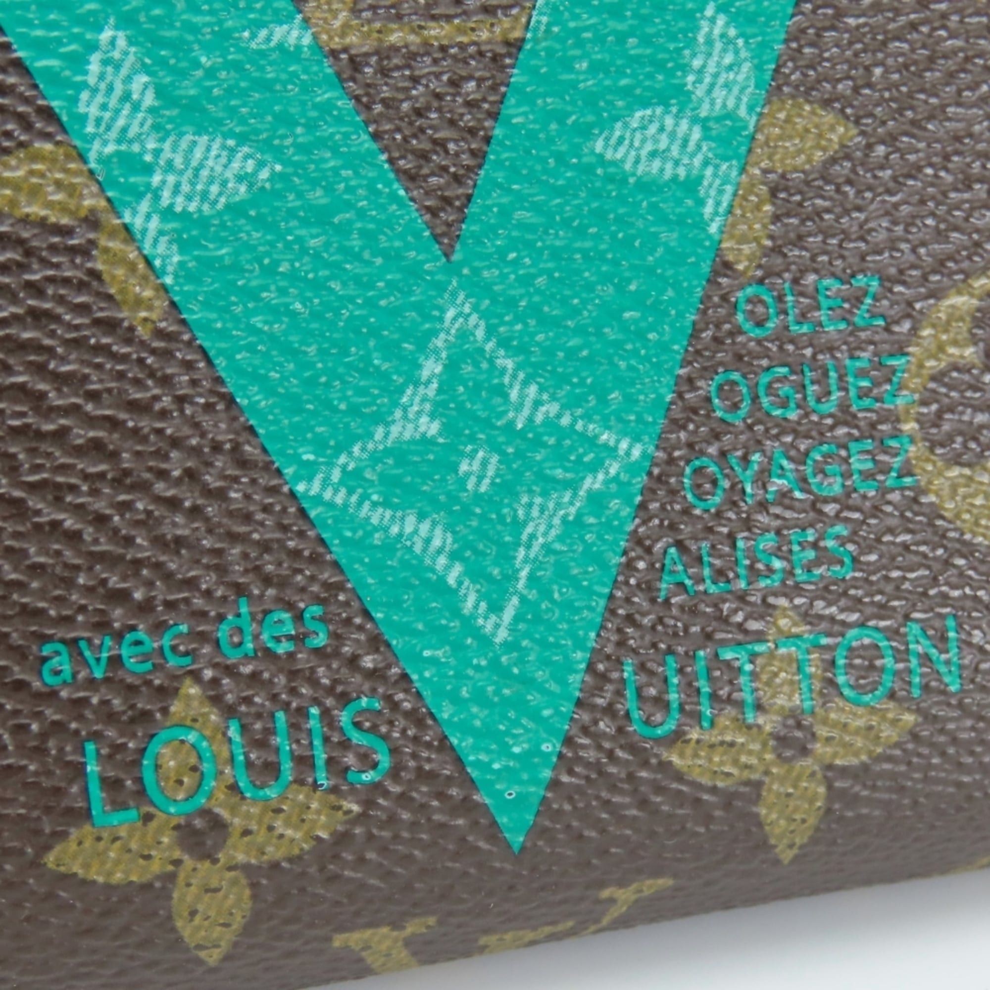 Louis Vuitton Louis Vuitton Zippy Wallet M60928 Monogram Turquoise Brown V-line Long for Women LOUIS VUITTON Size ONE SIZE - 11 Thumbnail