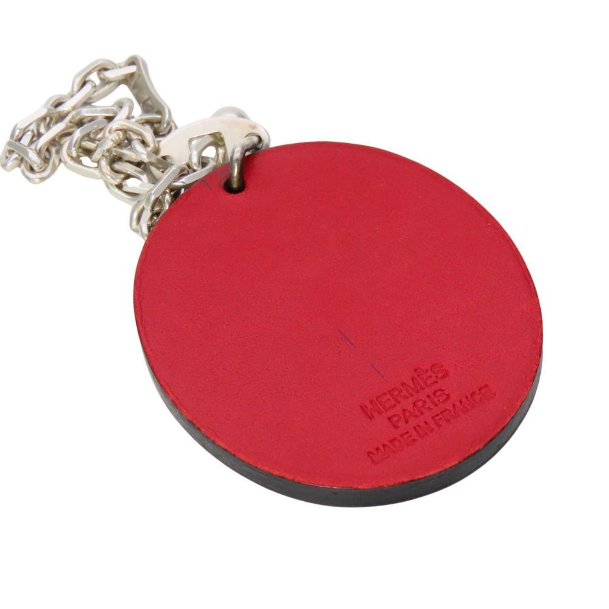 Hermes Hermes Ladybug Bag Charm, Leather, SV925, Red/Black, Women's HERMES Size ONE SIZE - 3 Thumbnail