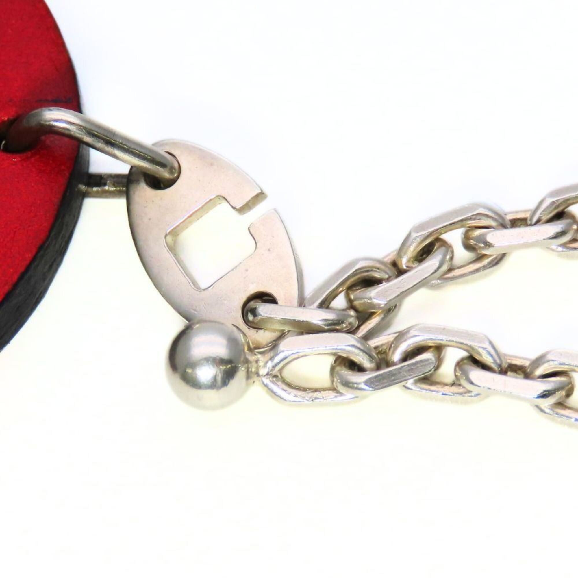 Hermes Hermes Ladybug Bag Charm, Leather, SV925, Red/Black, Women's HERMES Size ONE SIZE - 7 Thumbnail