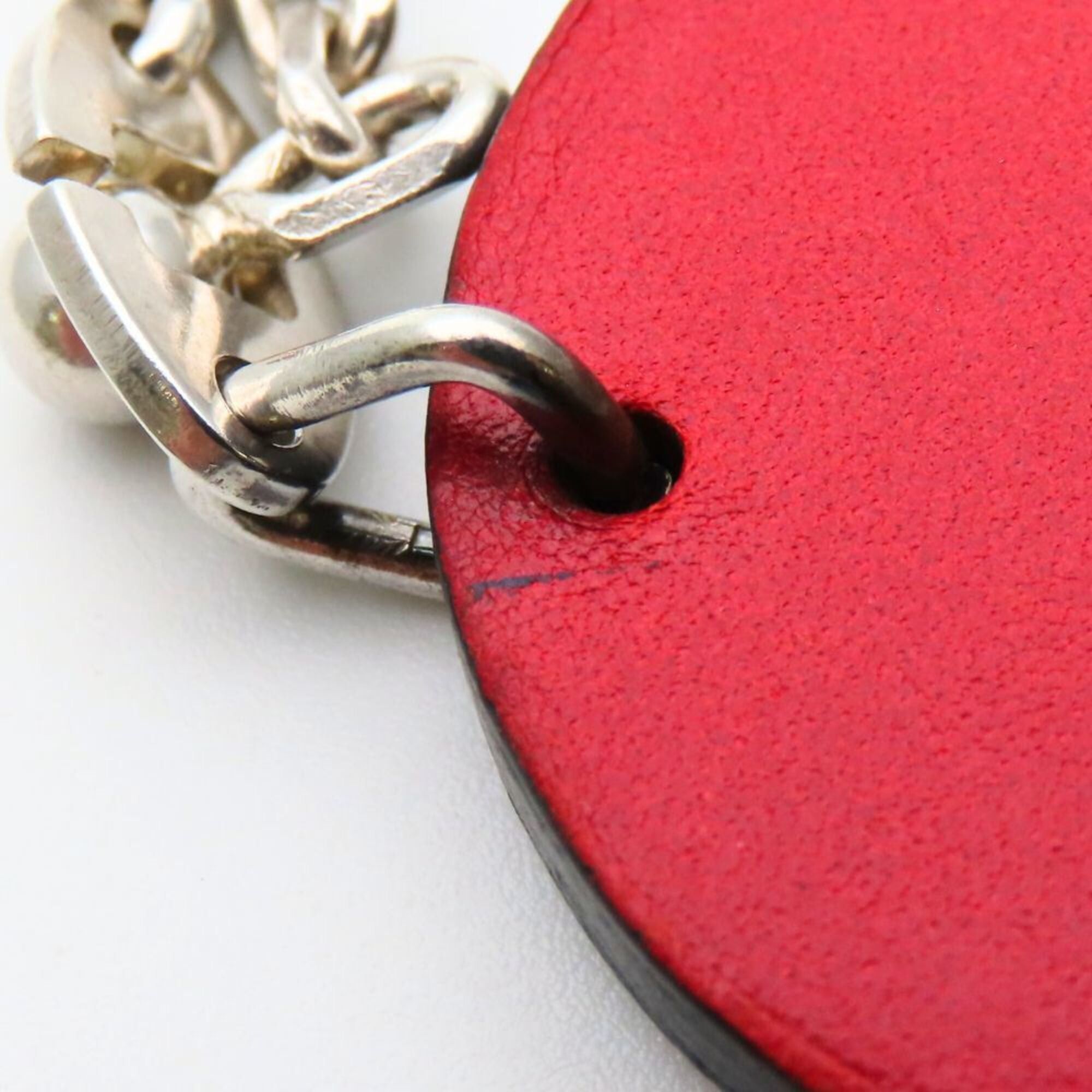 Hermes Hermes Ladybug Bag Charm, Leather, SV925, Red/Black, Women's HERMES Size ONE SIZE - 5 Thumbnail