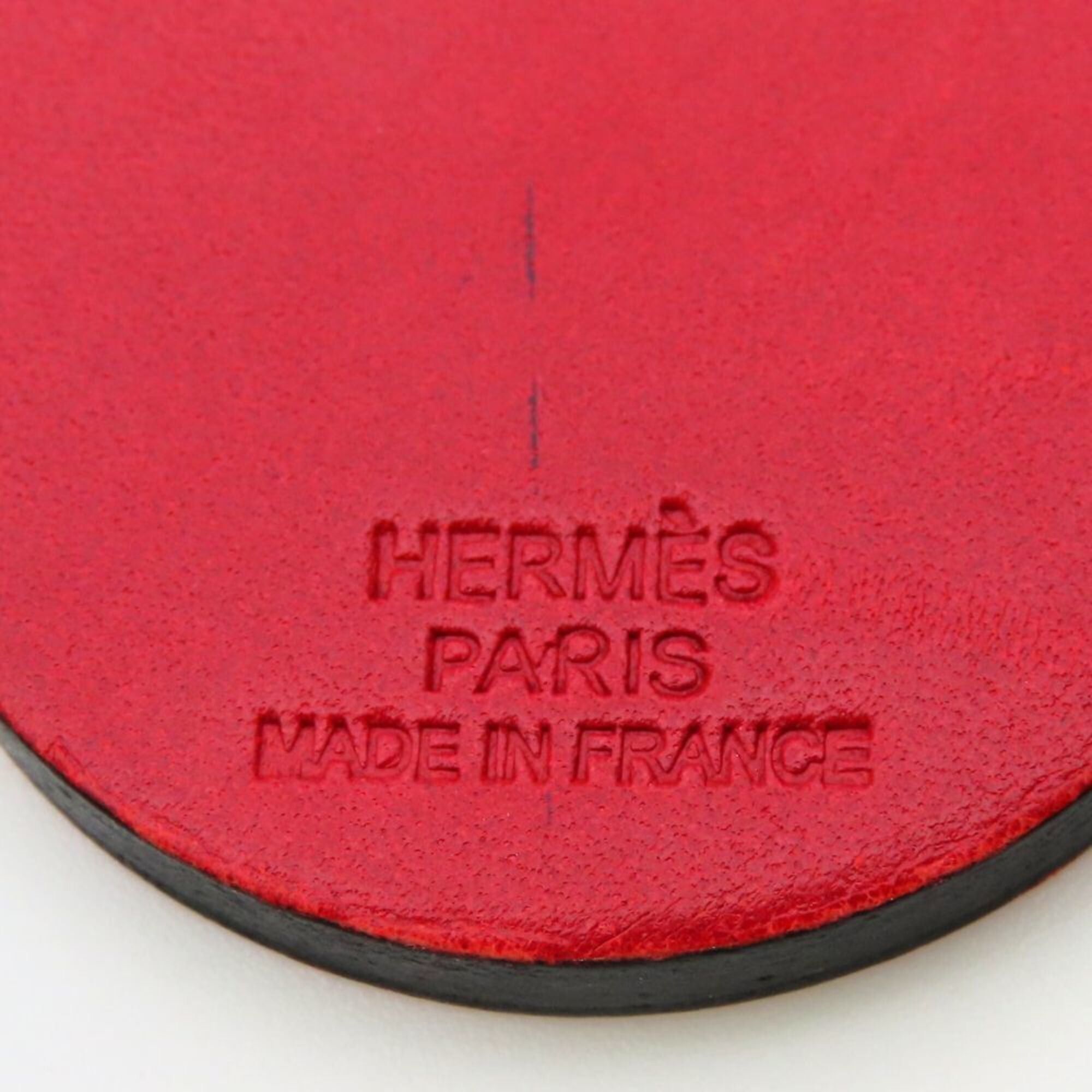 Hermes Hermes Ladybug Bag Charm, Leather, SV925, Red/Black, Women's HERMES Size ONE SIZE - 4 Thumbnail