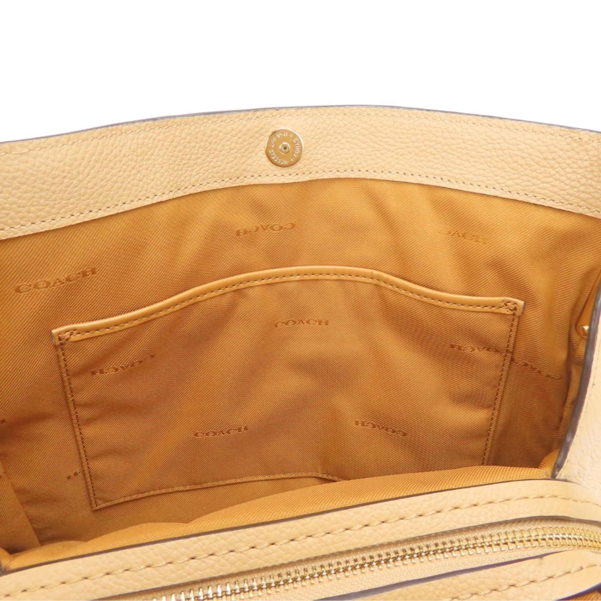 Coach Coach Tote Bag 73546 Leather Beige Women's COACH Size ONE SIZE - 20 Thumbnail