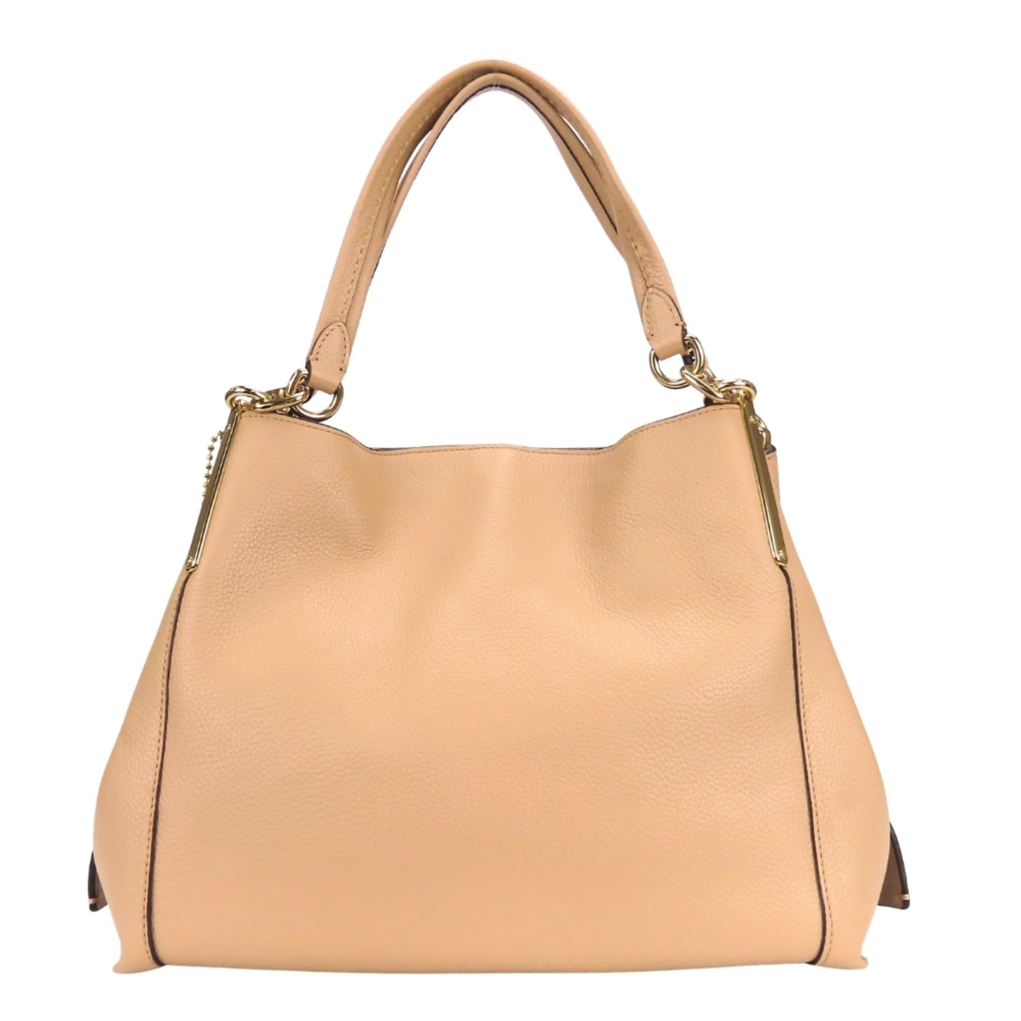 Coach Coach Tote Bag 73546 Leather Beige Women's COACH Size ONE SIZE - 4 Thumbnail
