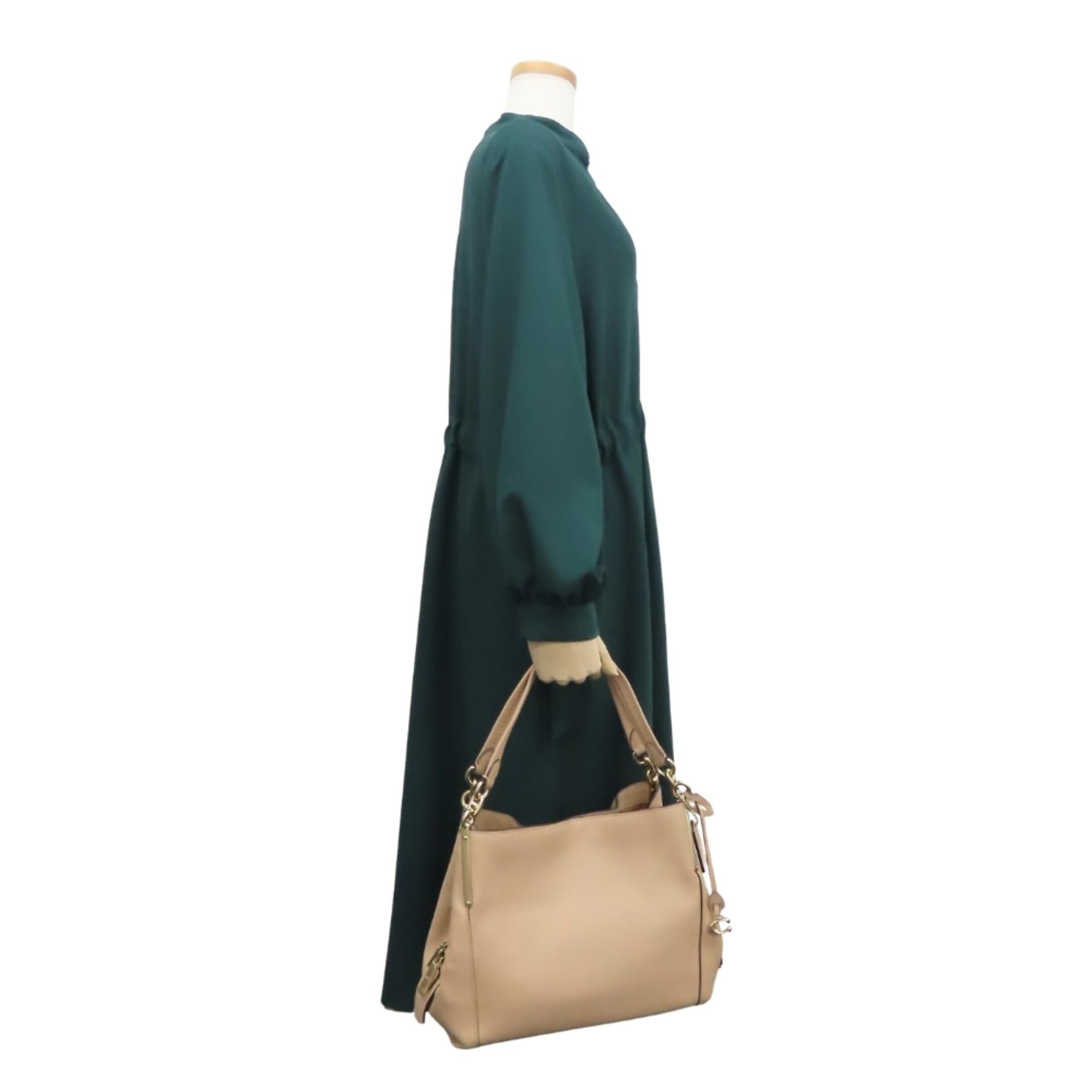 Coach Coach Tote Bag 73546 Leather Beige Women's COACH Size ONE SIZE - 22 Thumbnail